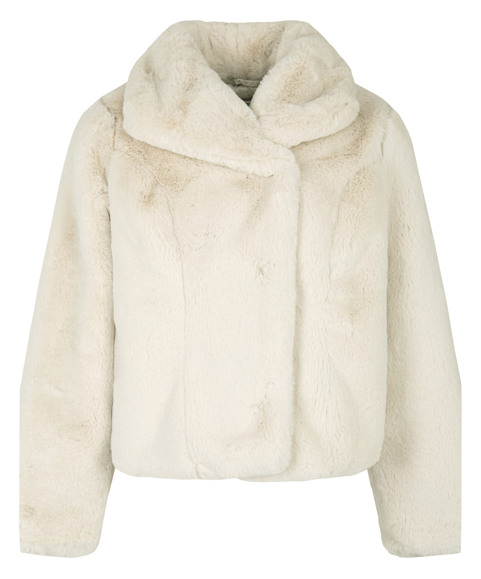 Short faux fur coat MORGAN Beige