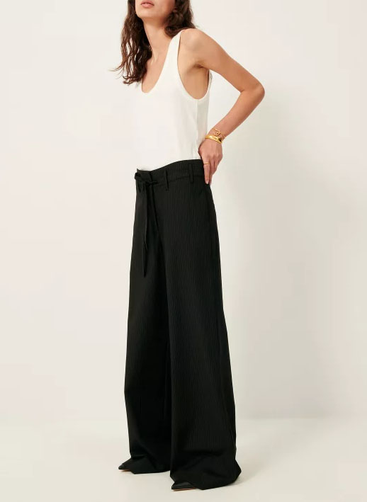 Rundhals-Tanktop aus Baumwoll-Mix SESSUN Weiss