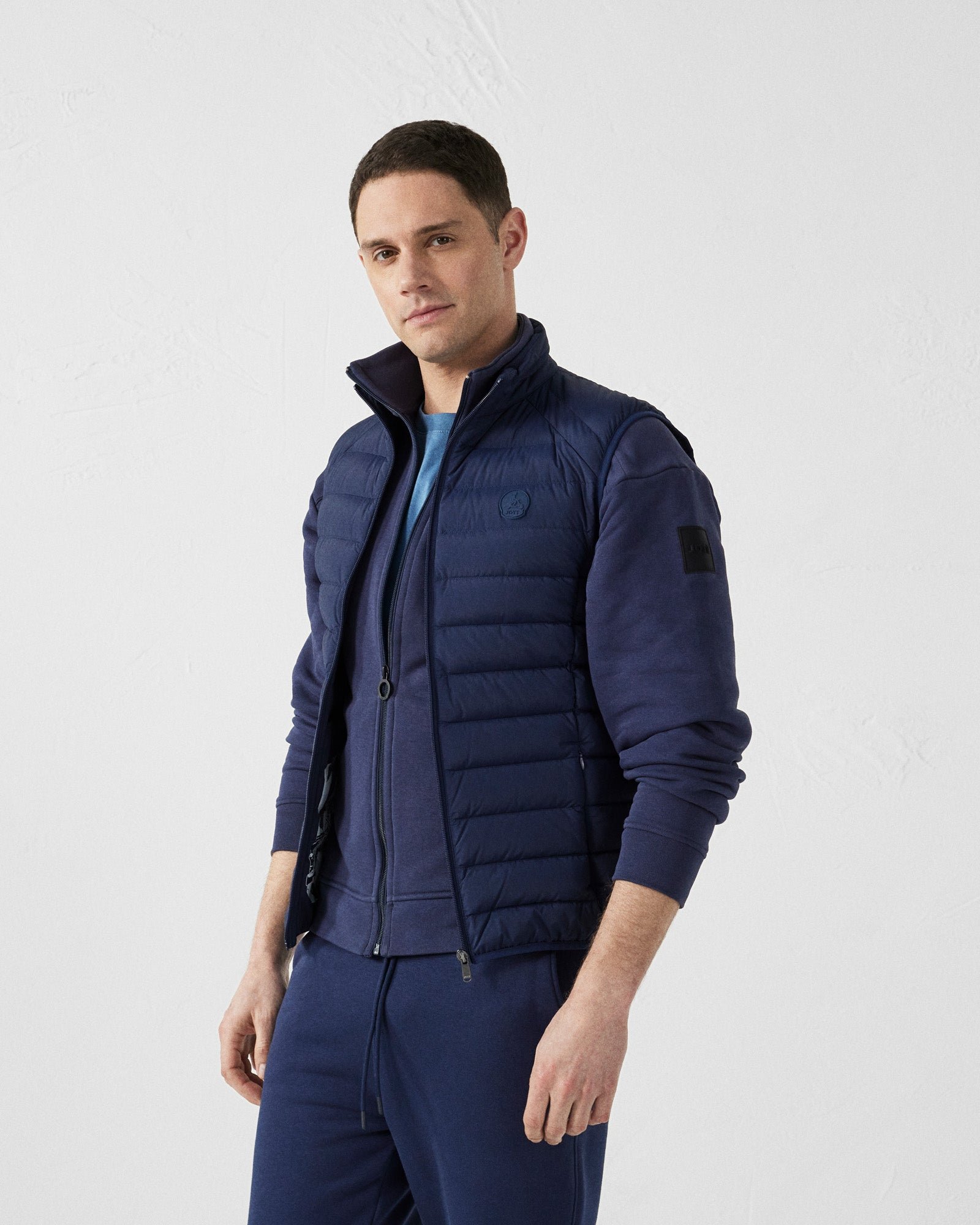 Stretch sleeveless puffer jacket Arafo JOTT Blue