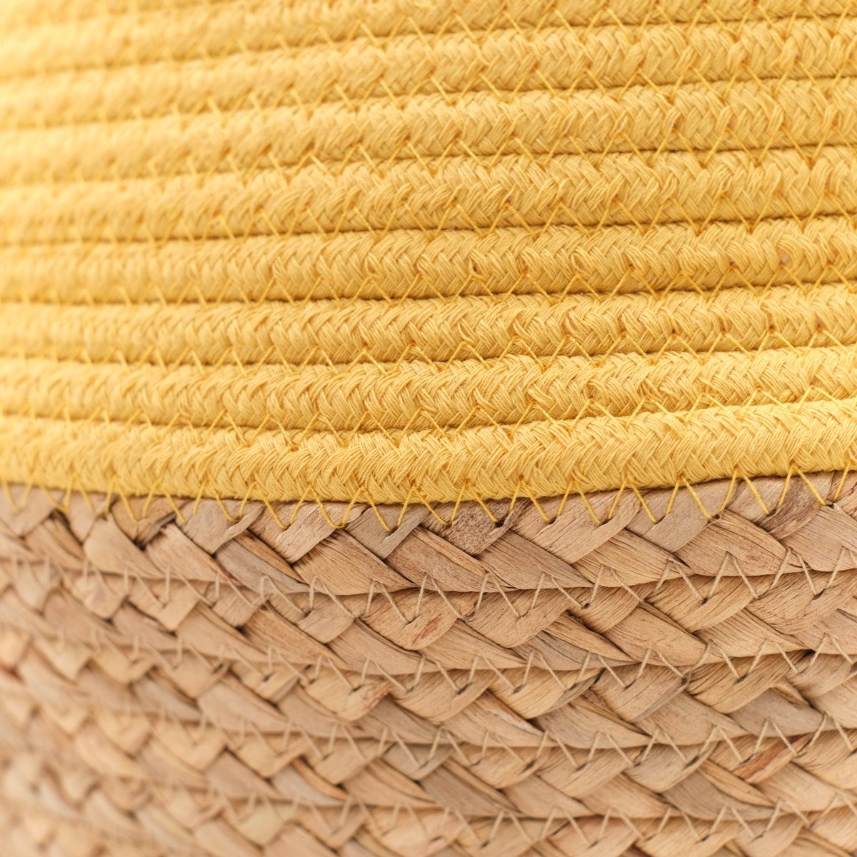 Round cotton basket FACTORY Yellow