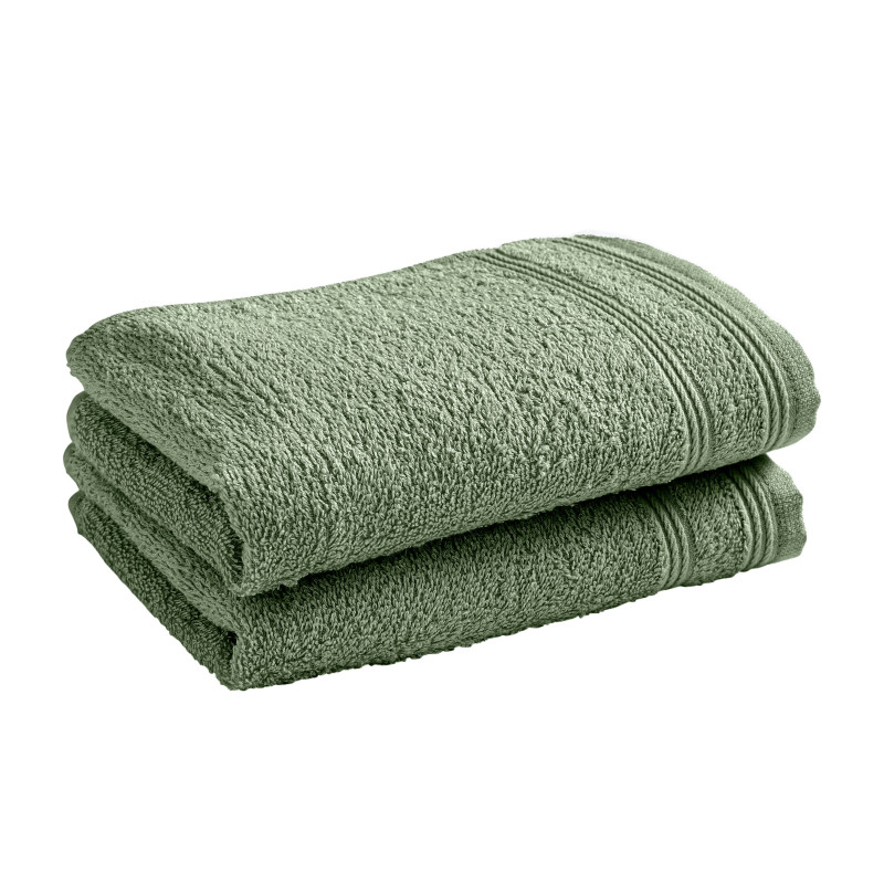 100% combed cotton hand towel COTON PUR Green