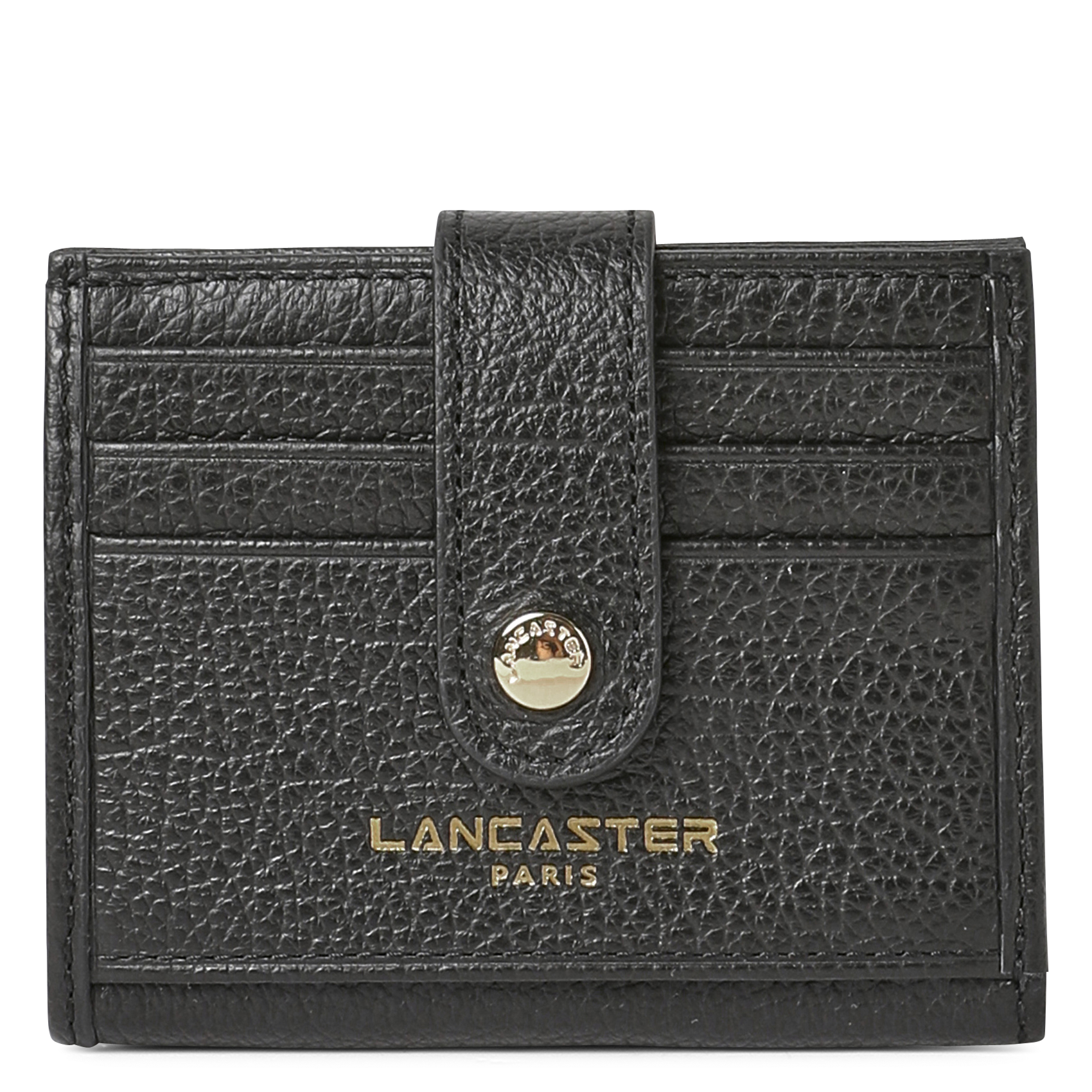 Porte-cartes en cuir LANCASTER PARIS Noir