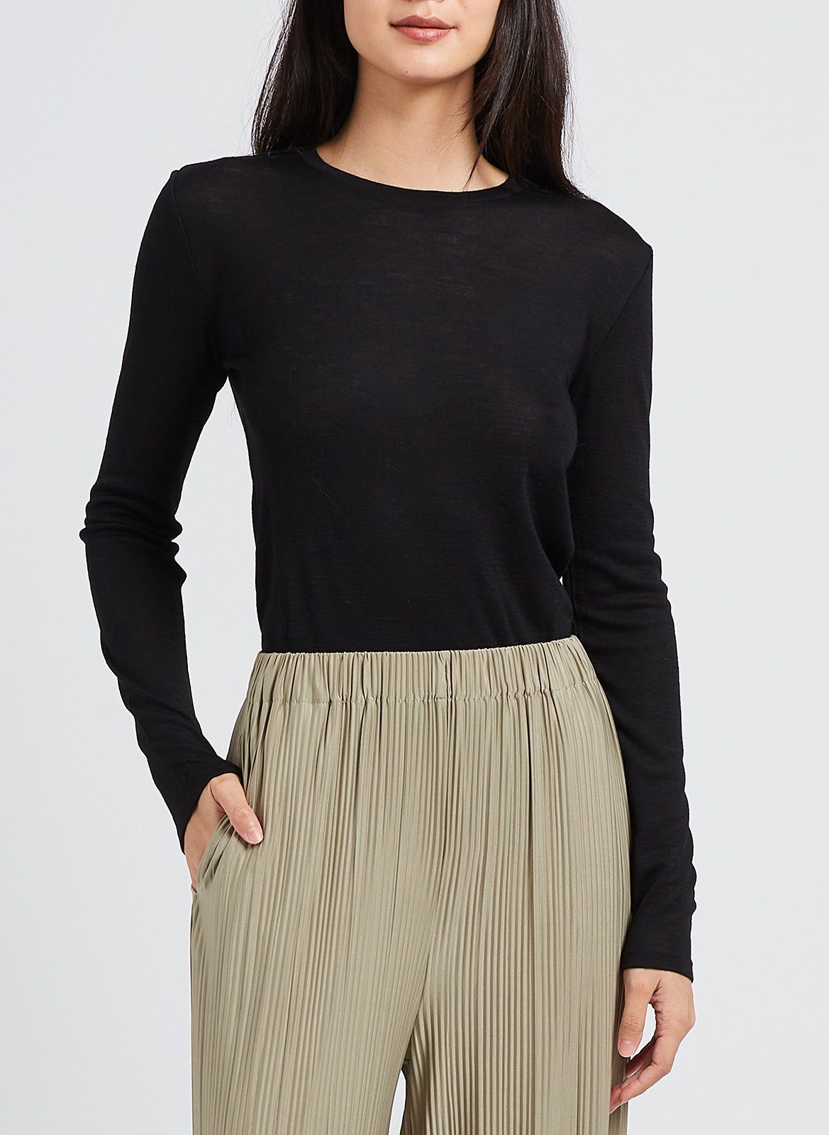 Fine wool sweater SAISON 1865 Black