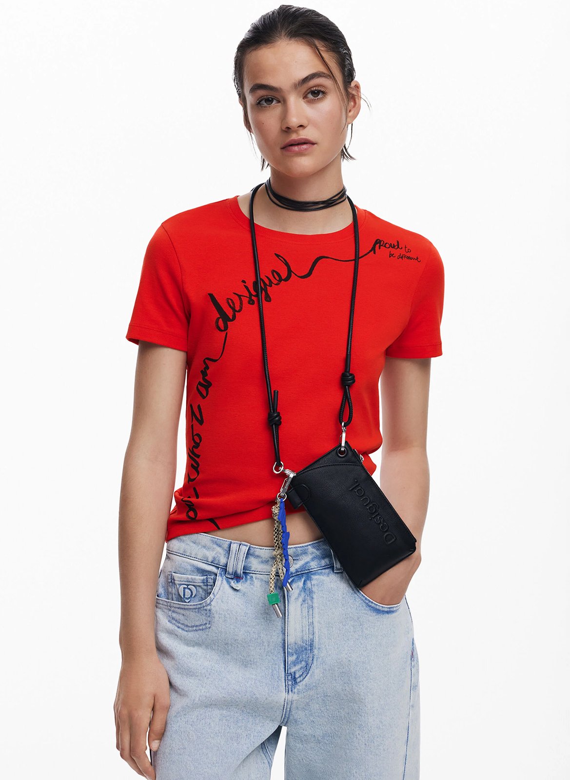 Handytasche aus Kunstleder DESIGUAL Schwarz