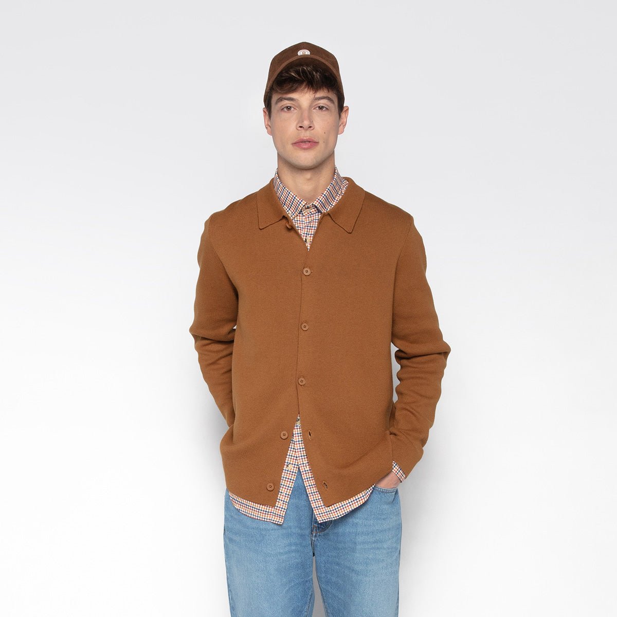 Cardigan SERGE BLANCO Brown