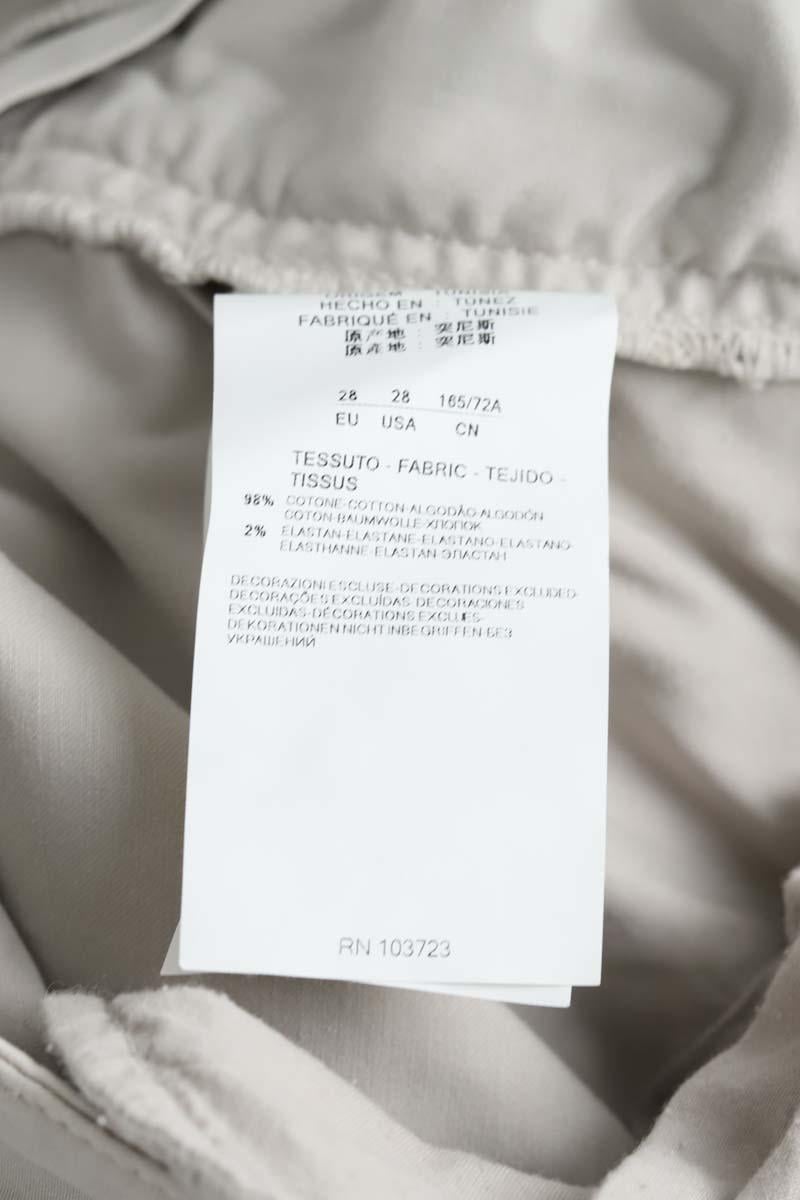 Slim-fit cotton cargo pants ARMANI - SECONDE MAIN Grey