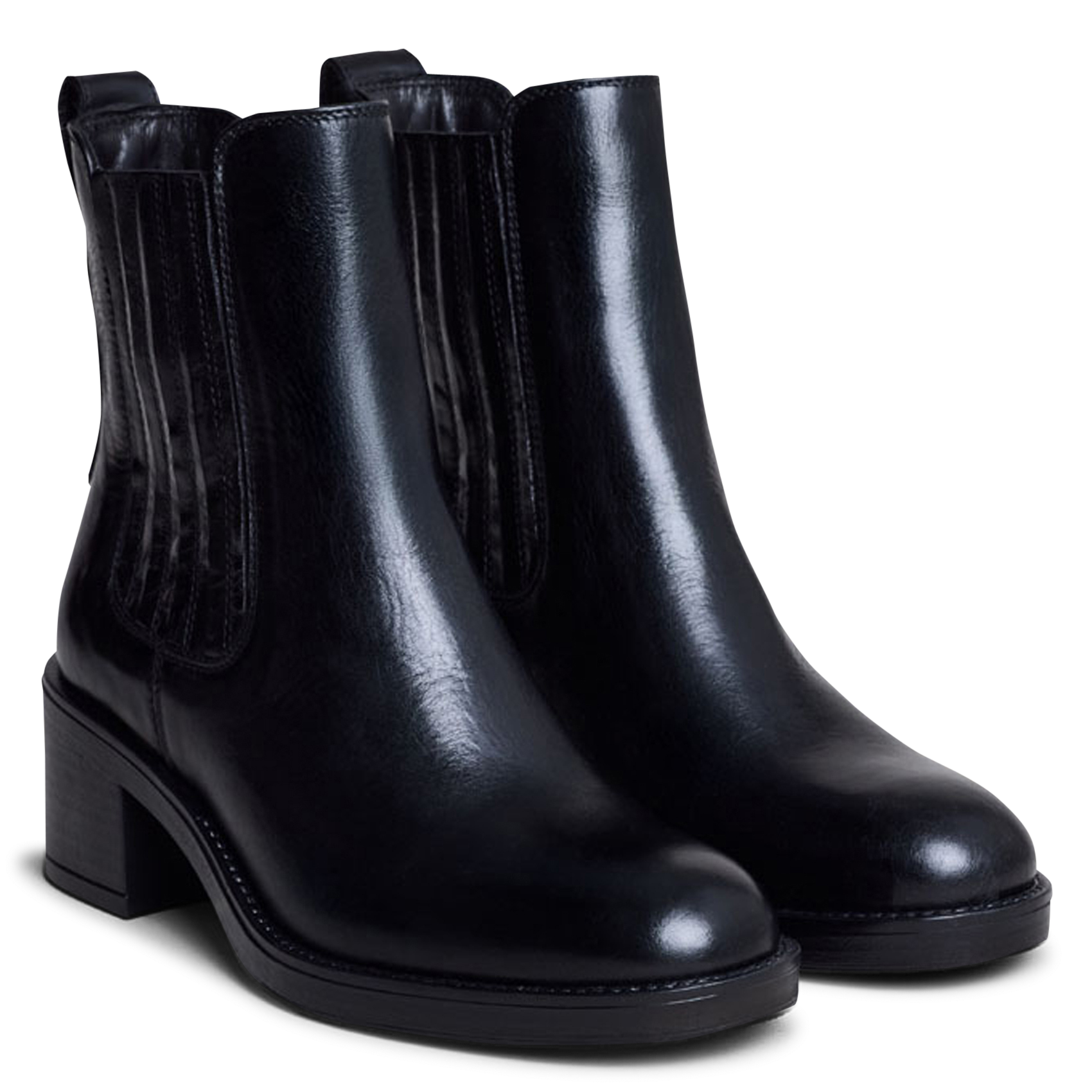 Bianca leather ankle boots JONAK Black