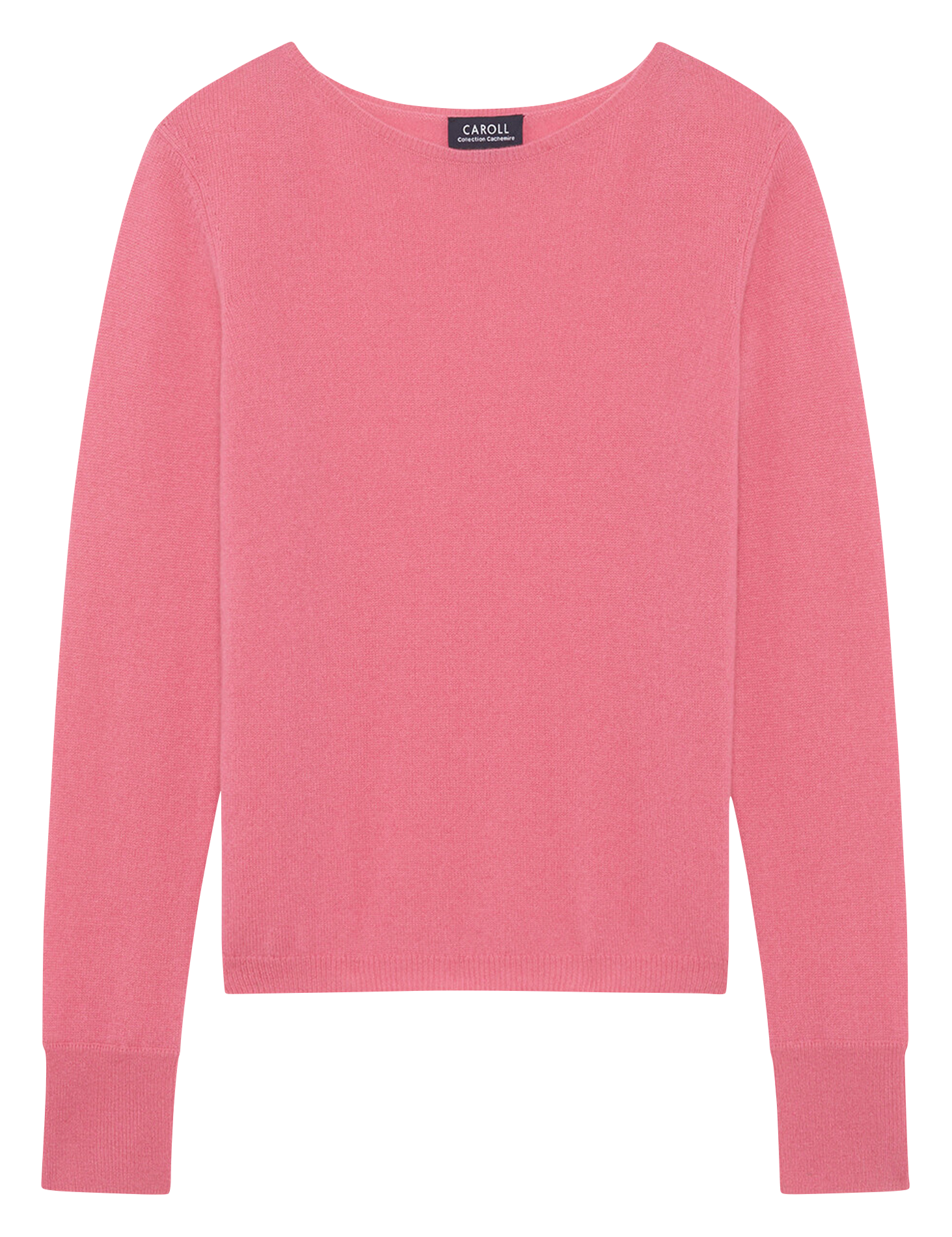 Straight boat-neck sweater 232K-MZOAN Chateau rose
