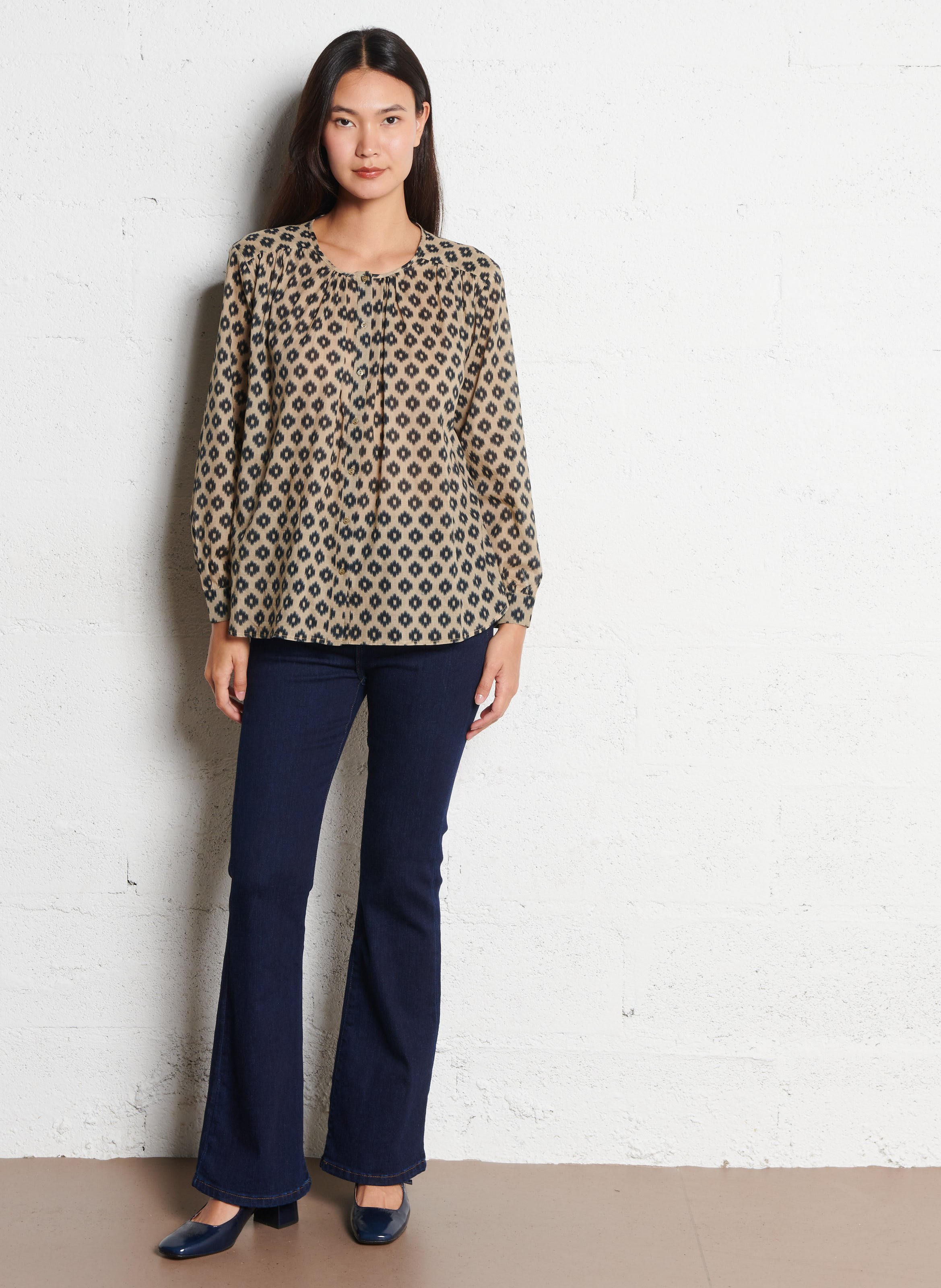 Jean boot-cut en coton mélangé SUD EXPRESS Bleu