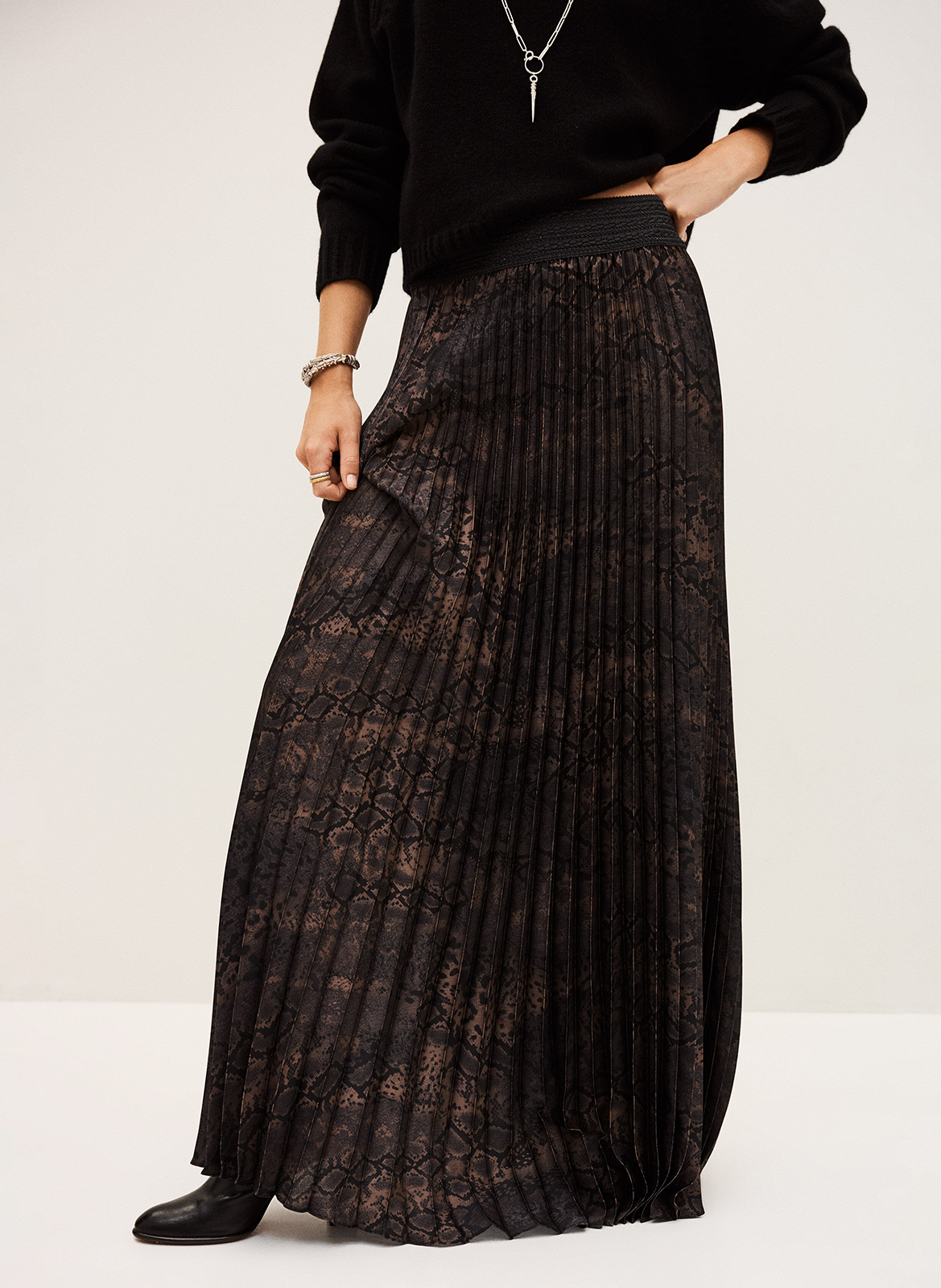 Long printed skirt BA&amp;SH Brown