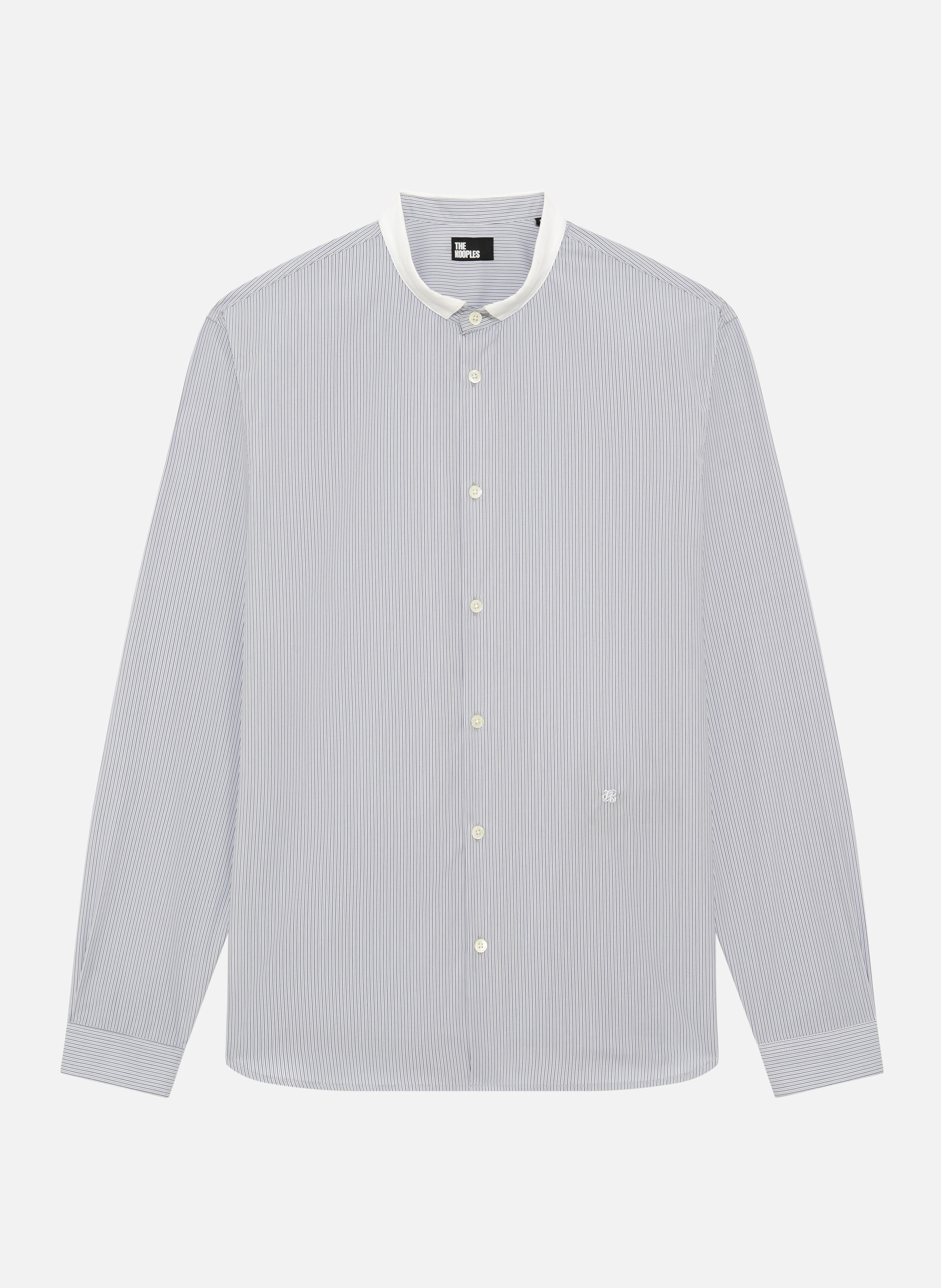 Shirt with officer collar and thin stripes THE KOOPLES White
