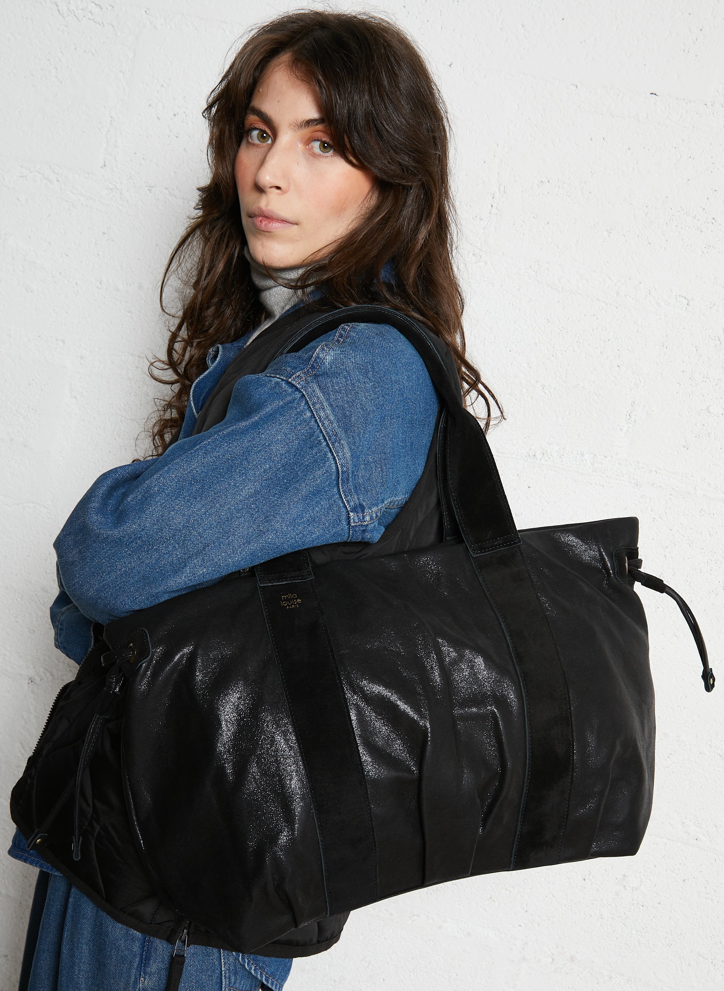 Billy L - Ledertasche  MILA LOUISE Schwarz