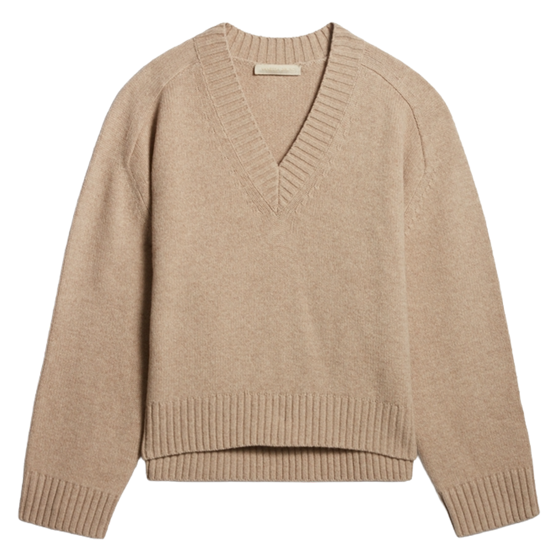 Pull col V e laine VANESSA BRUNO Beige