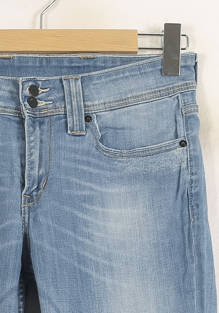 Cropped slim jeans with studs LEVI'S - Seconde main Blue