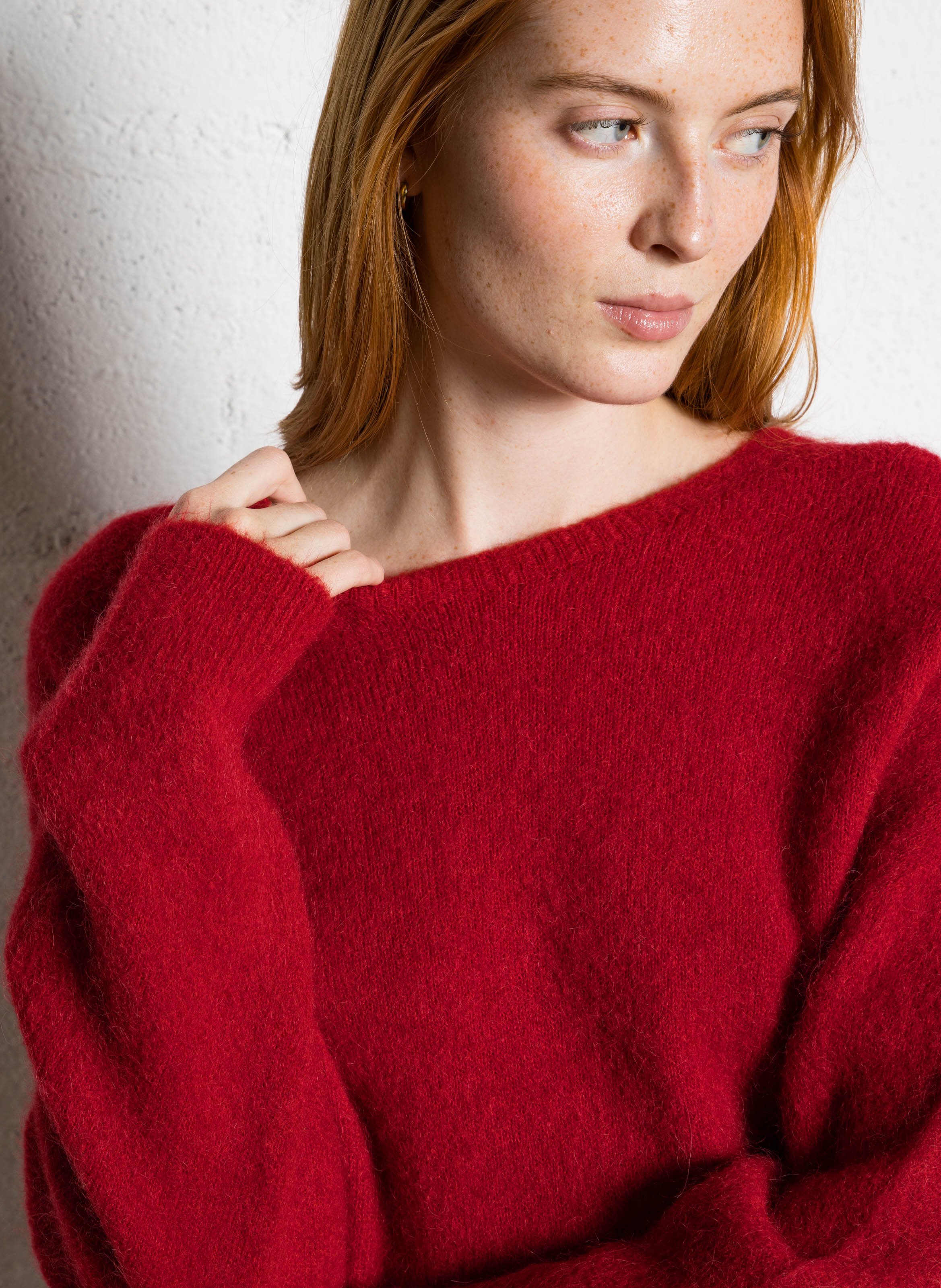 Loose-fit wool-blend sweater IKKS Red