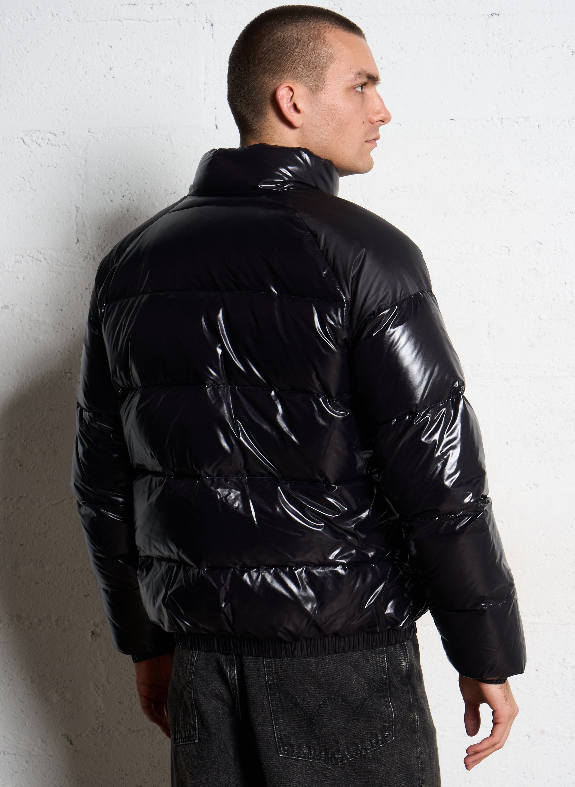 High-neck padded jacket PYRENEX Black