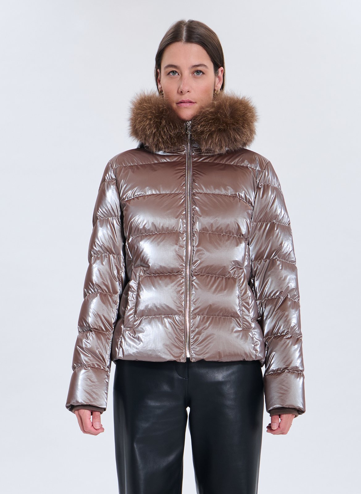 High-neck padded jacket ZAPA
