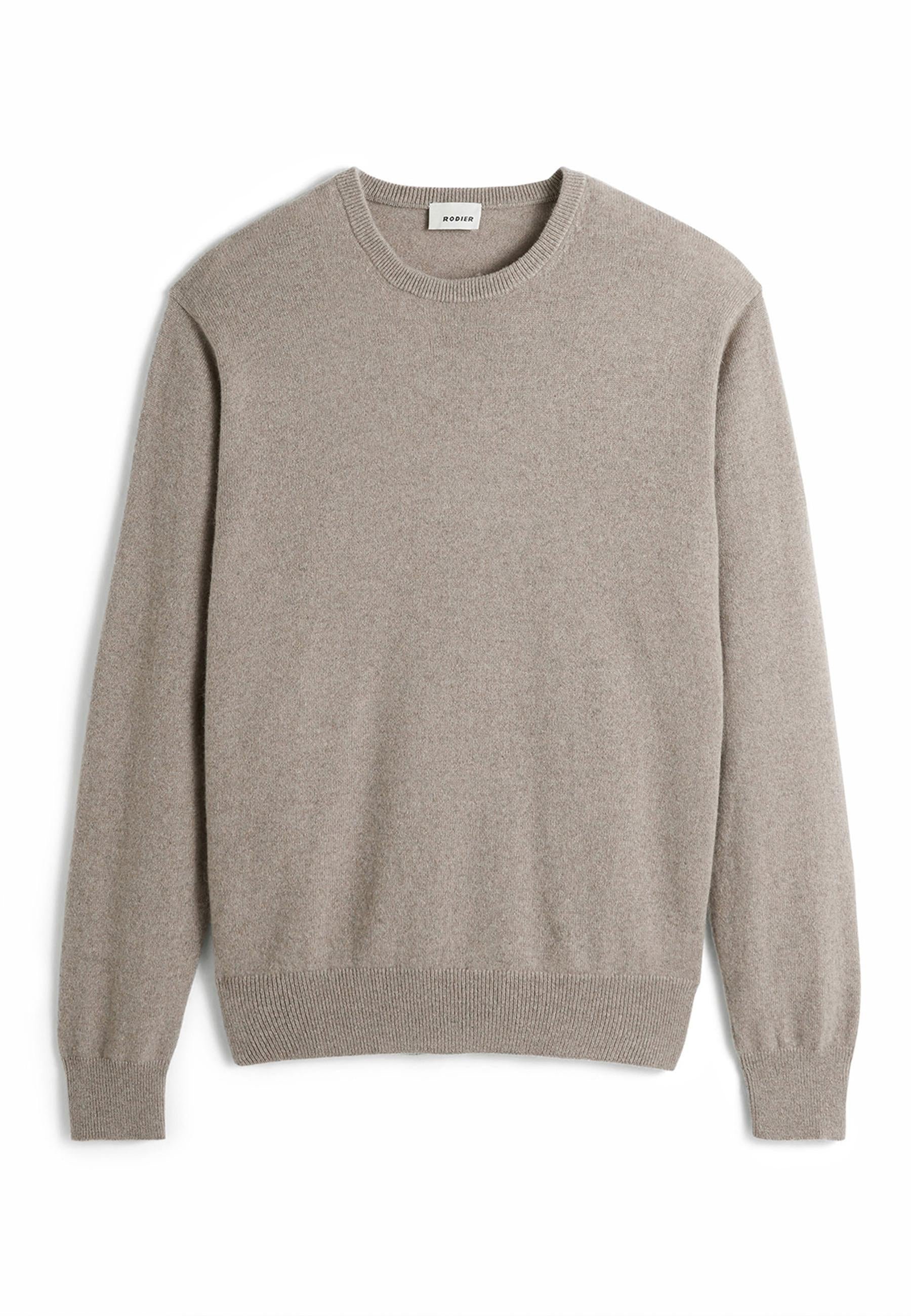 Pull homme col rond cachemire RODIER Beige