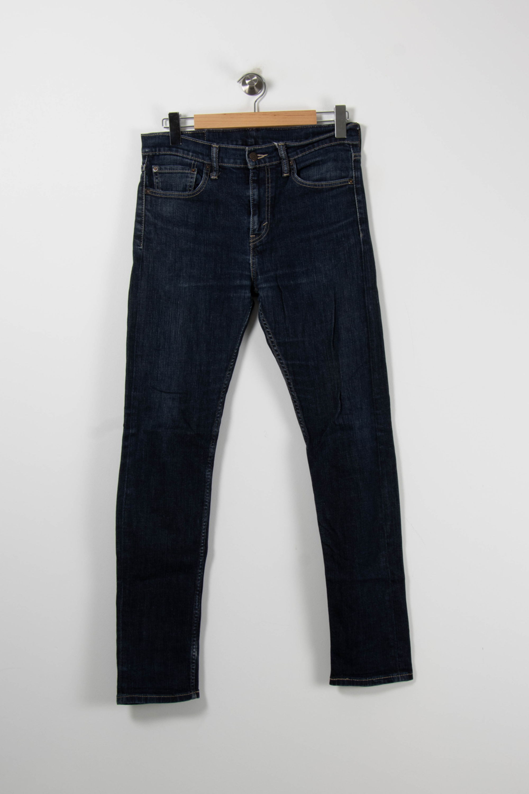 Cropped slim jeans with studs LEVI'S - Seconde main Blue