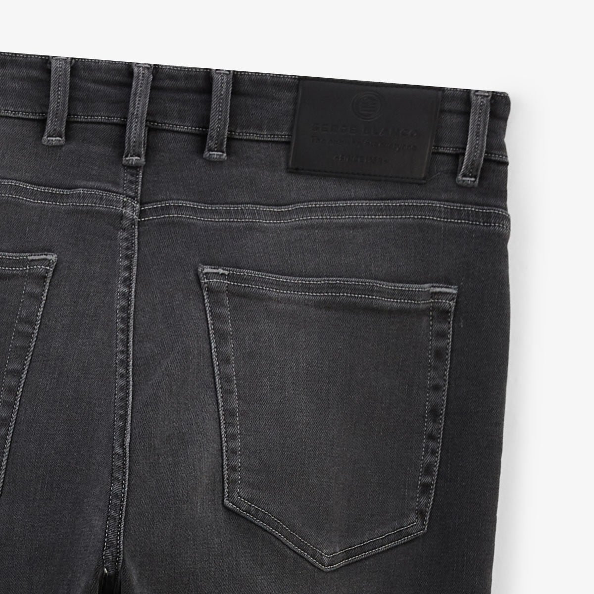 Slim fit PowerTwist jeans in cotton SERGE BLANCO Grey