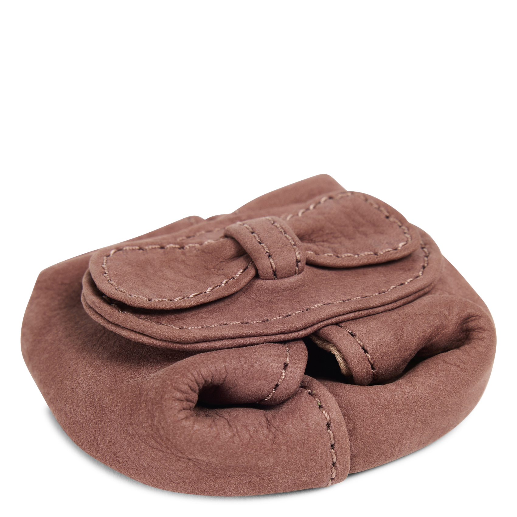 Leren portemonnee met strik NAT & NIN Roze