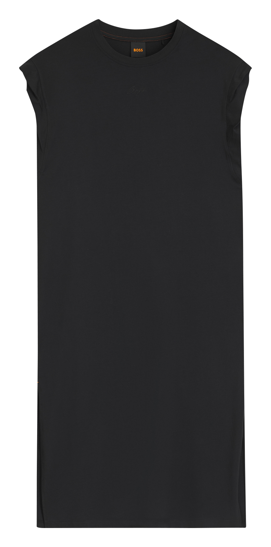 Straight midi dress with split BOSS Black
