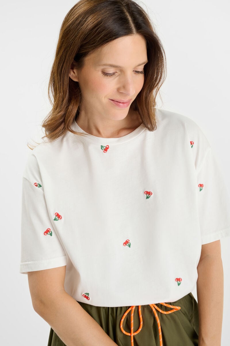 Tommy Badge T-shirt LE TEMPS DES CERISES White