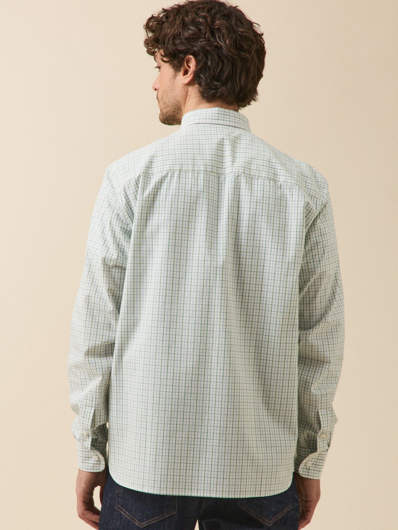 Contemporary cut tattersall check shirt CYRILLUS Blue