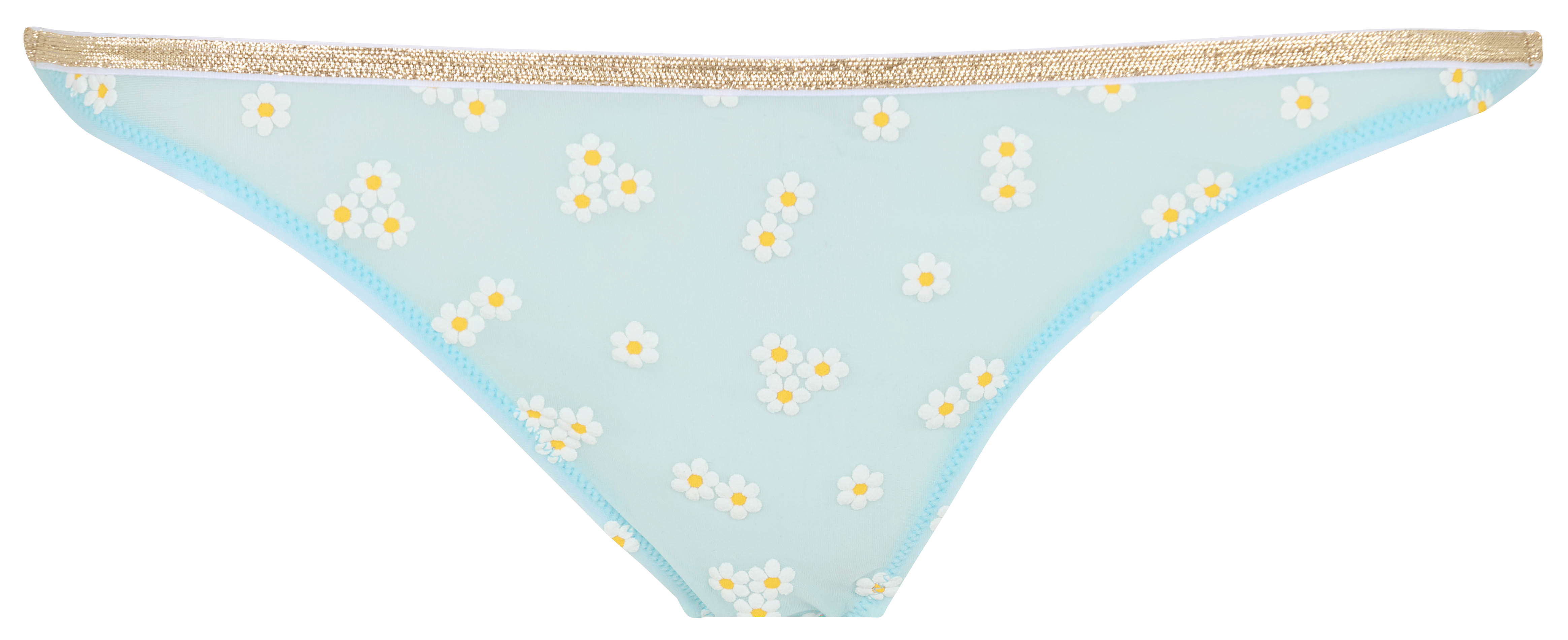 Bestickter Slip LA NOUVELLE Blau