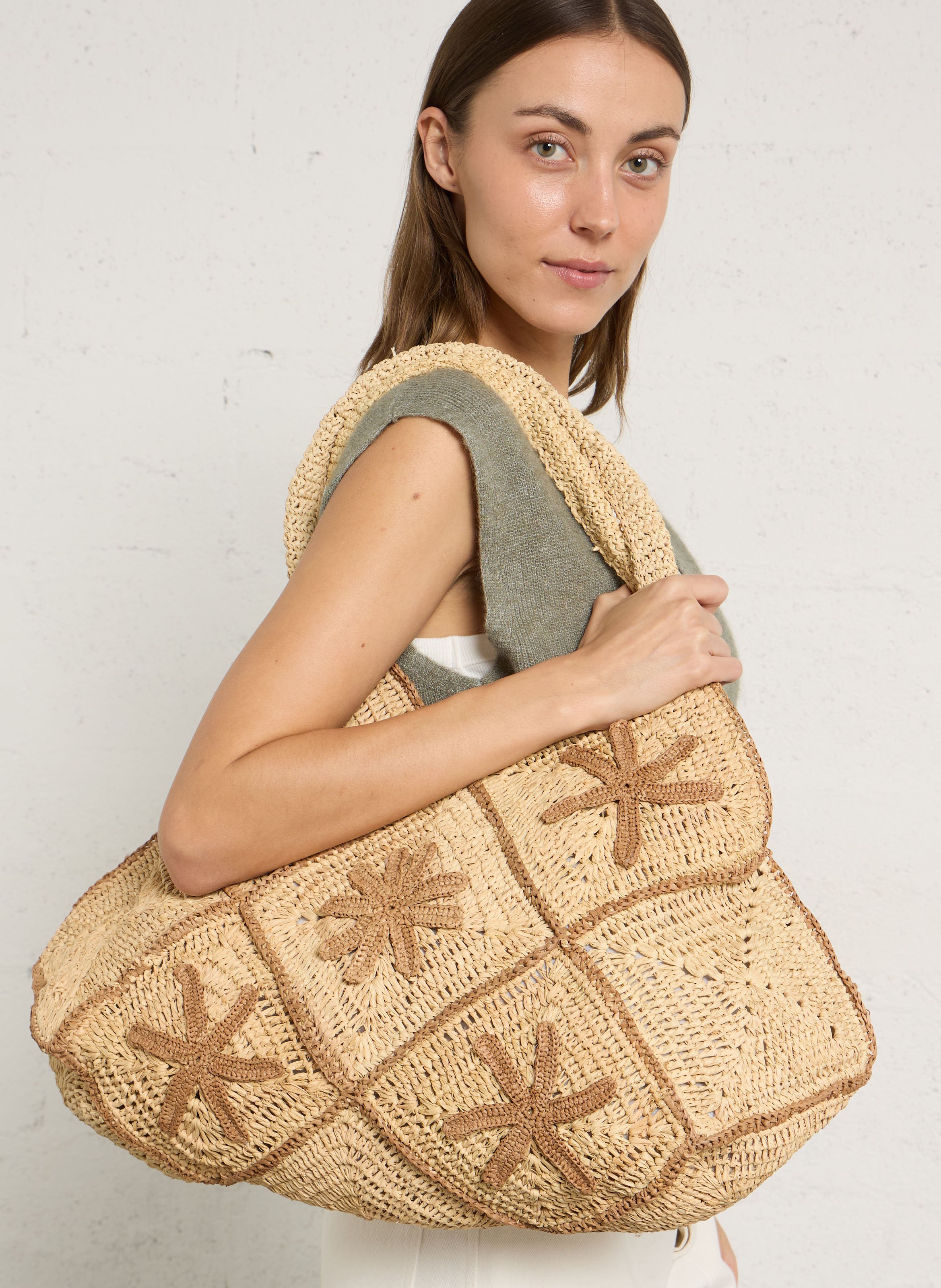 Cabas en raphia  CAMALYA Beige