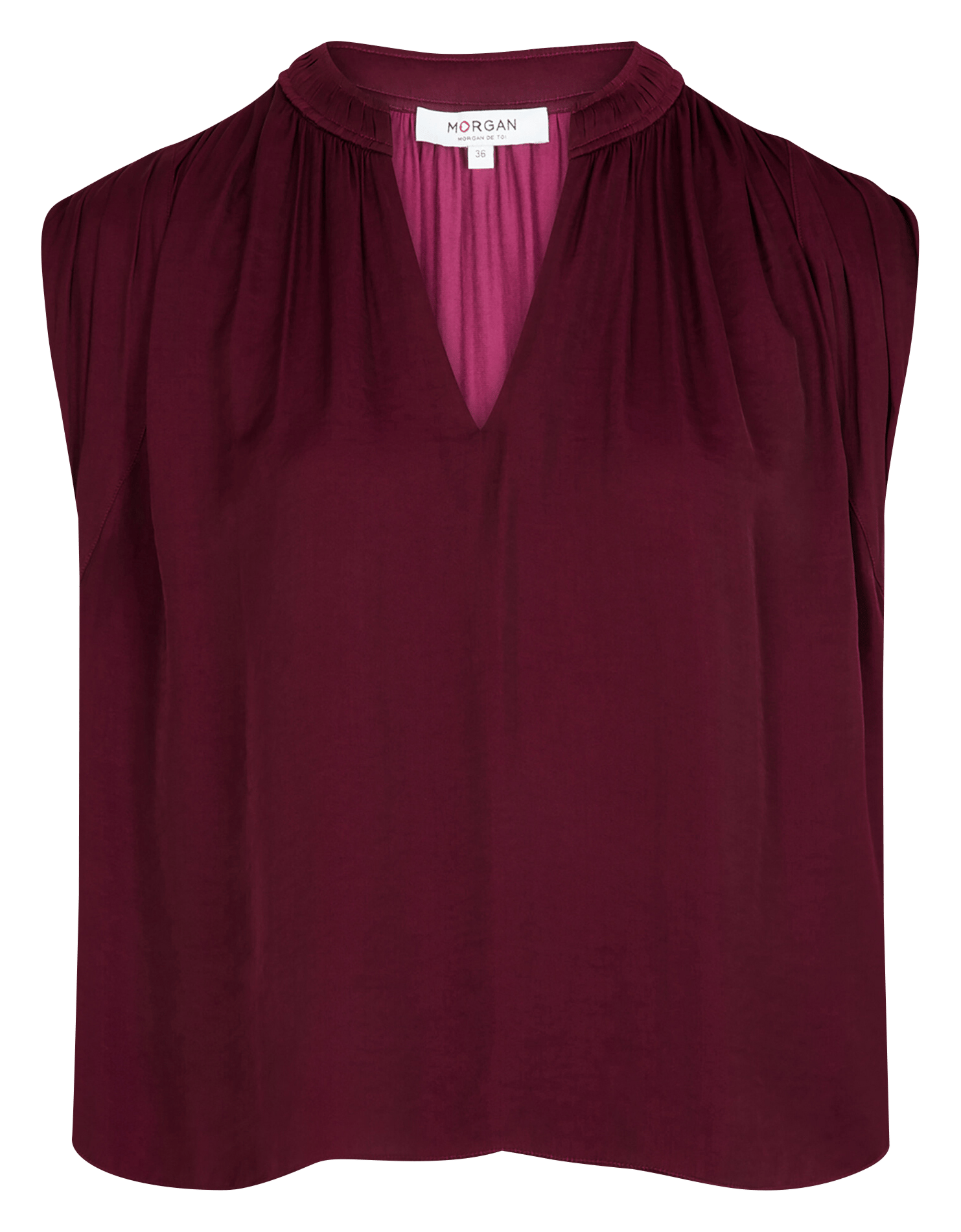 Blouse col tunisien MORGAN Violet