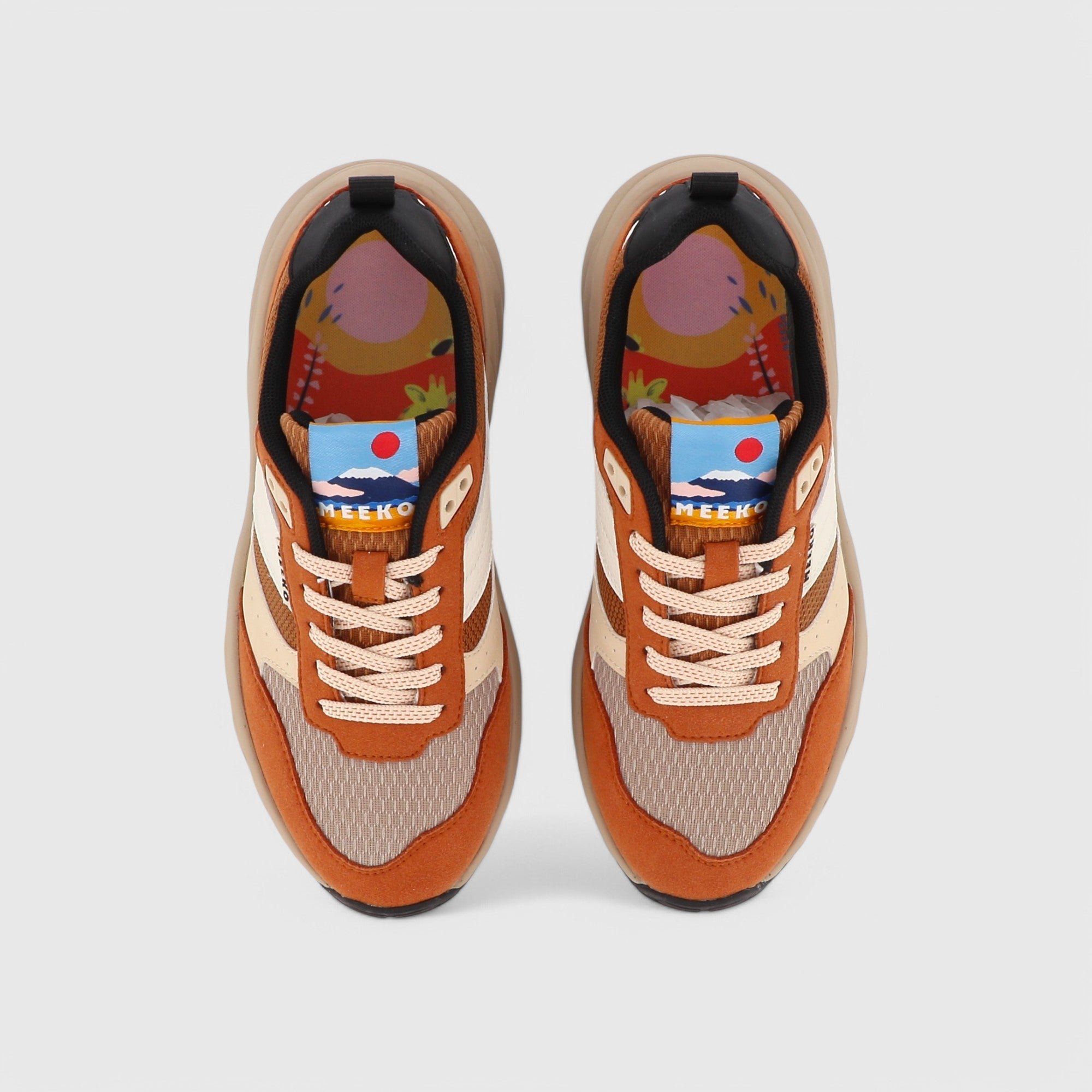 Baskets techniques et durables MEEKO Marron