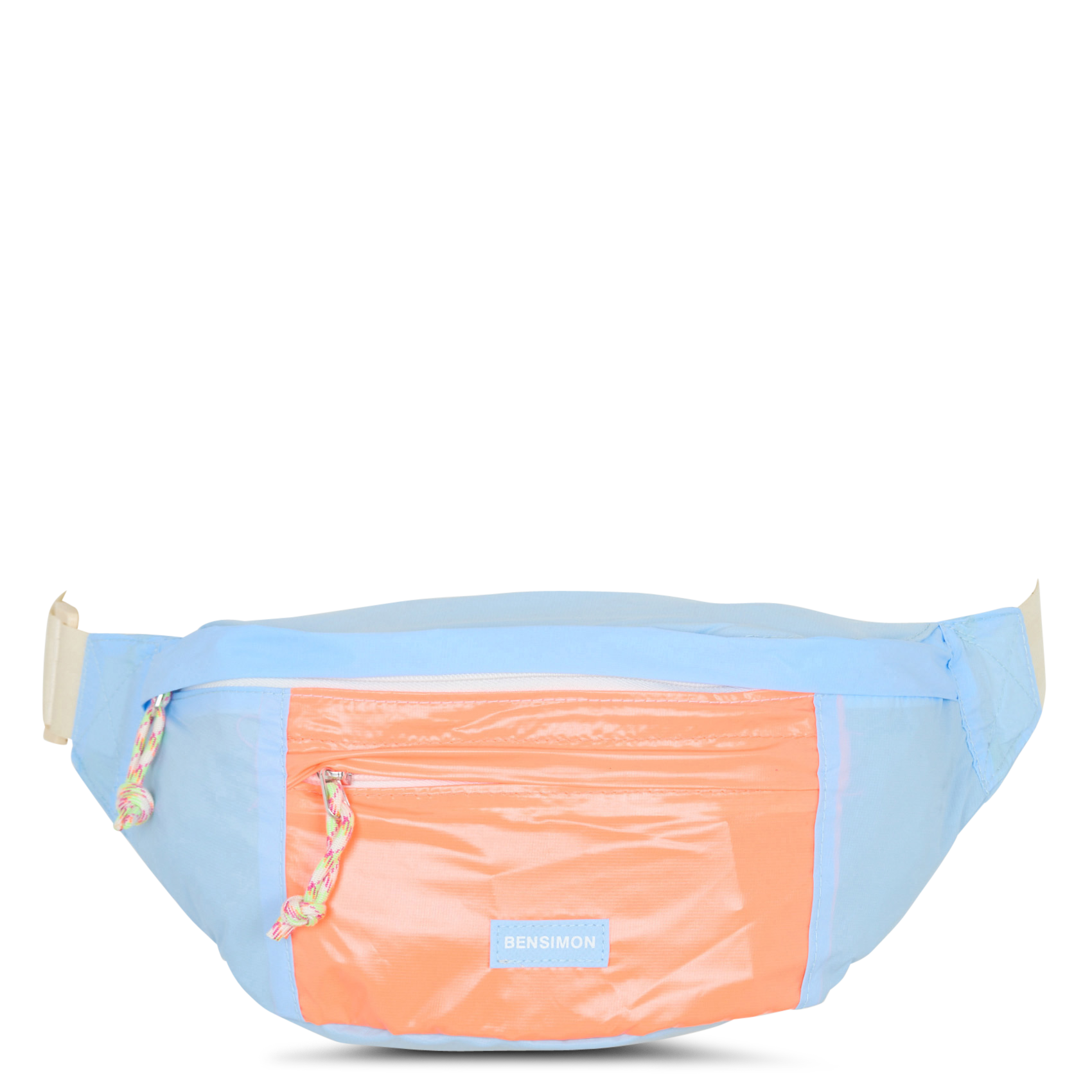 Printed canvas waist bag BENSIMON Blue
