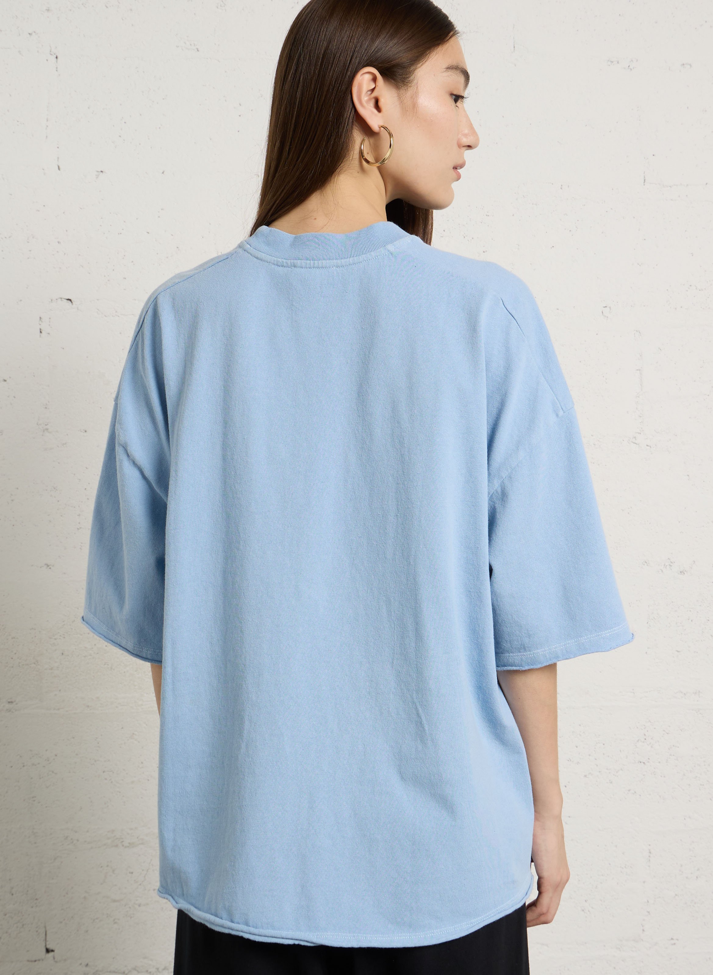 Loose-fit cotton T-shirt AMERICAN VINTAGE Blue