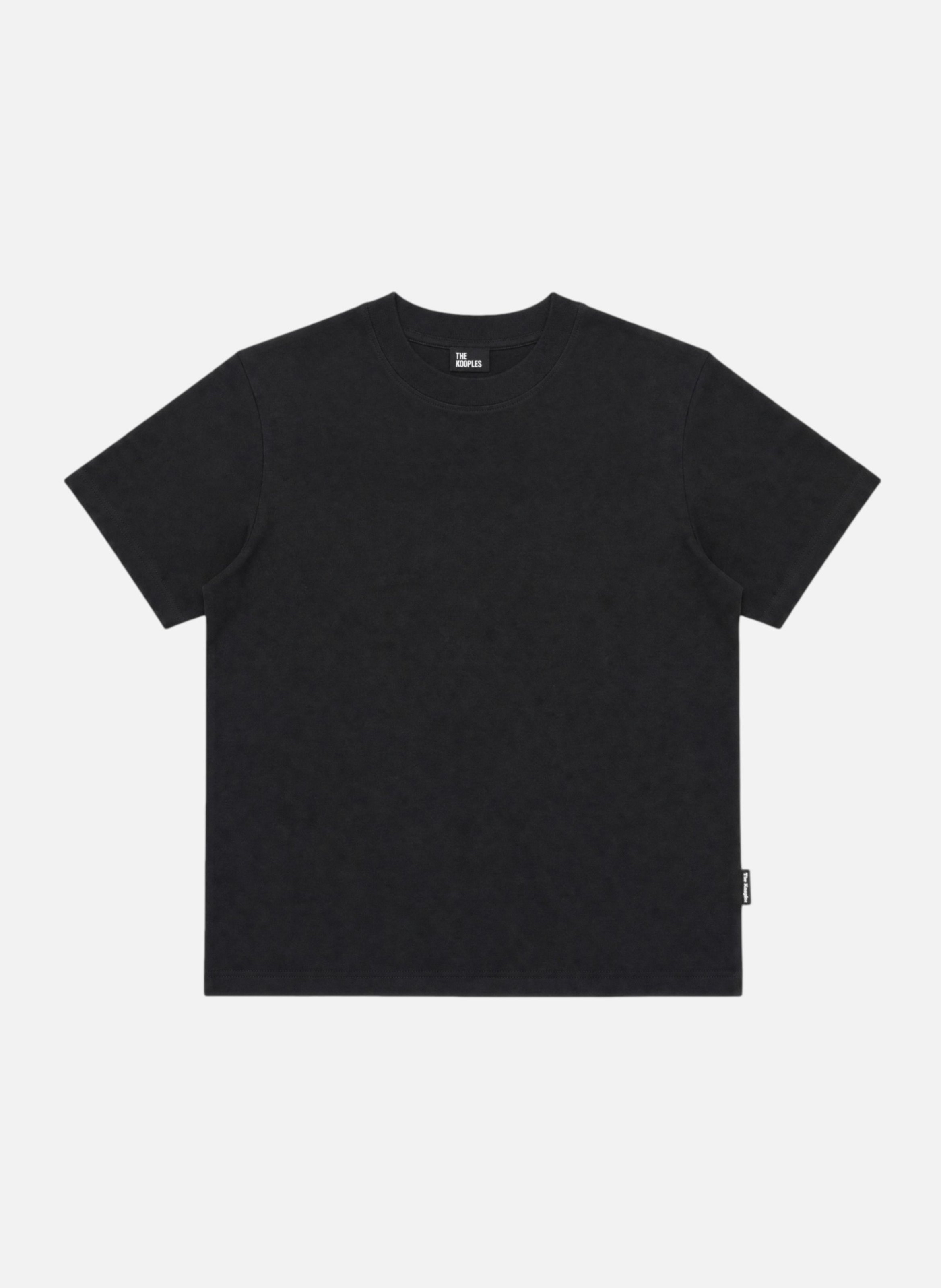 Fitted round neck cotton T-shirt THE KOOPLES Black