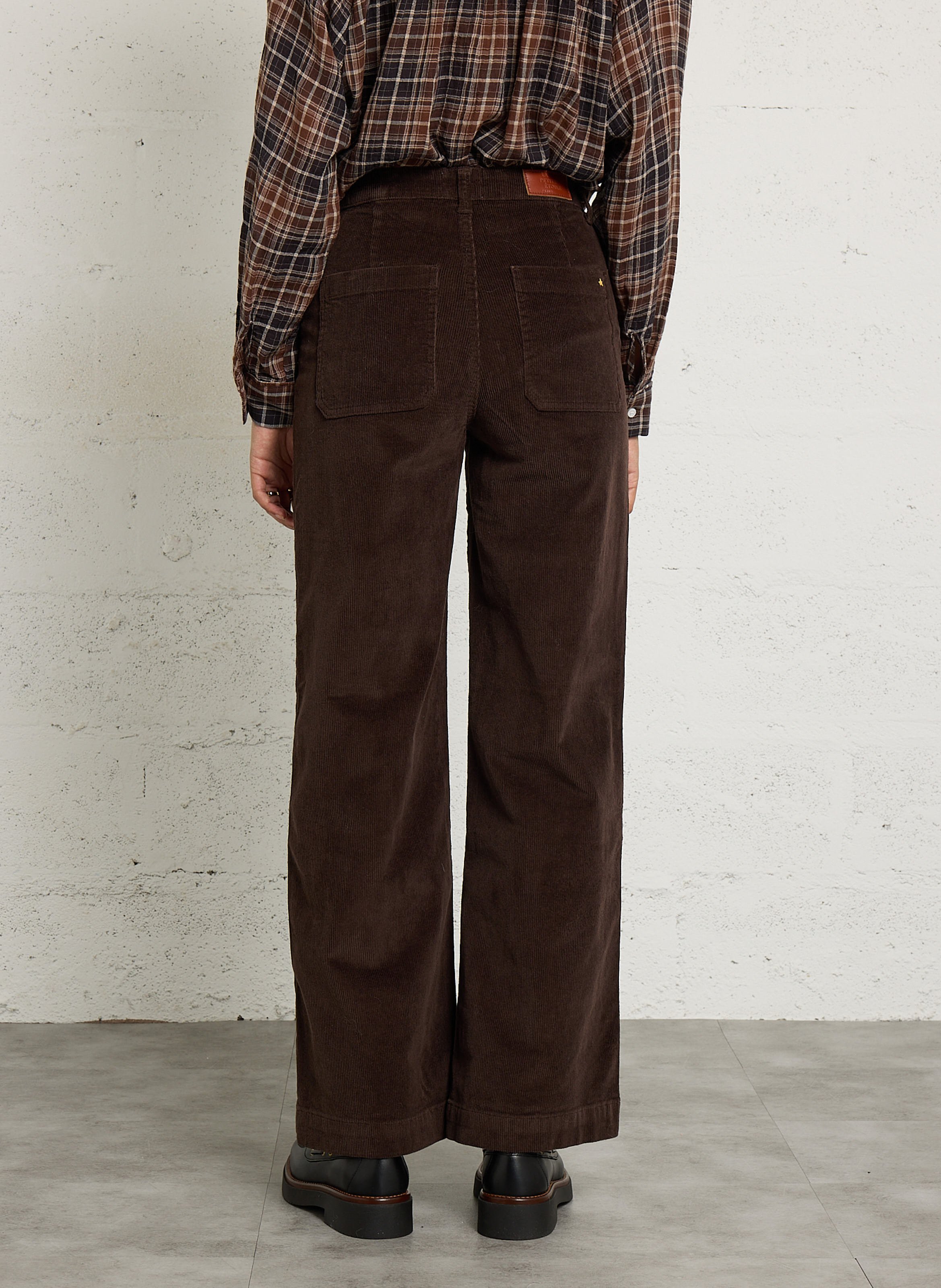Weite Jeans aus Baumwoll-Mix LA PETITE ETOILE Braun