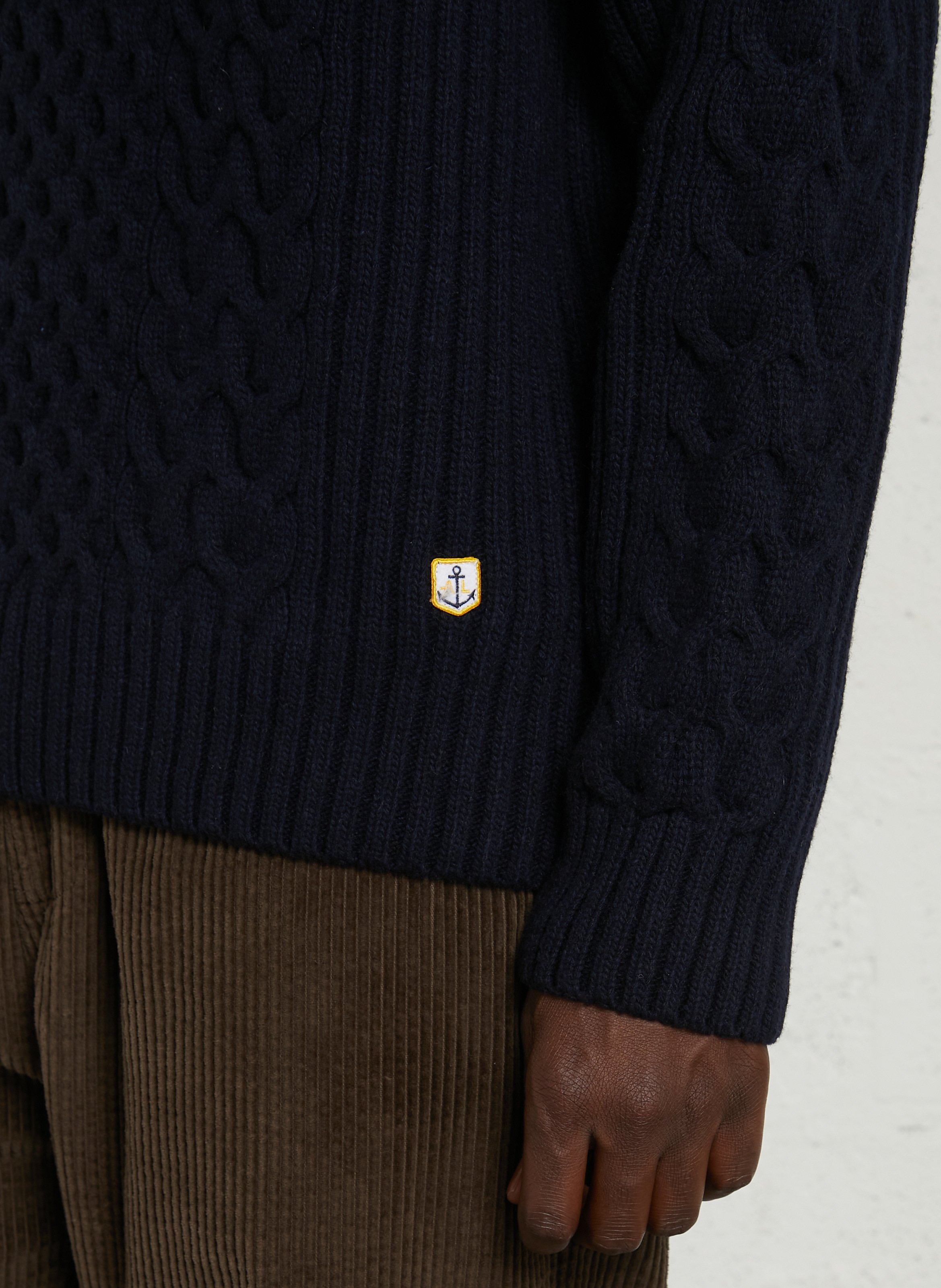 Straight wool-blend sweater ARMOR LUX Blue