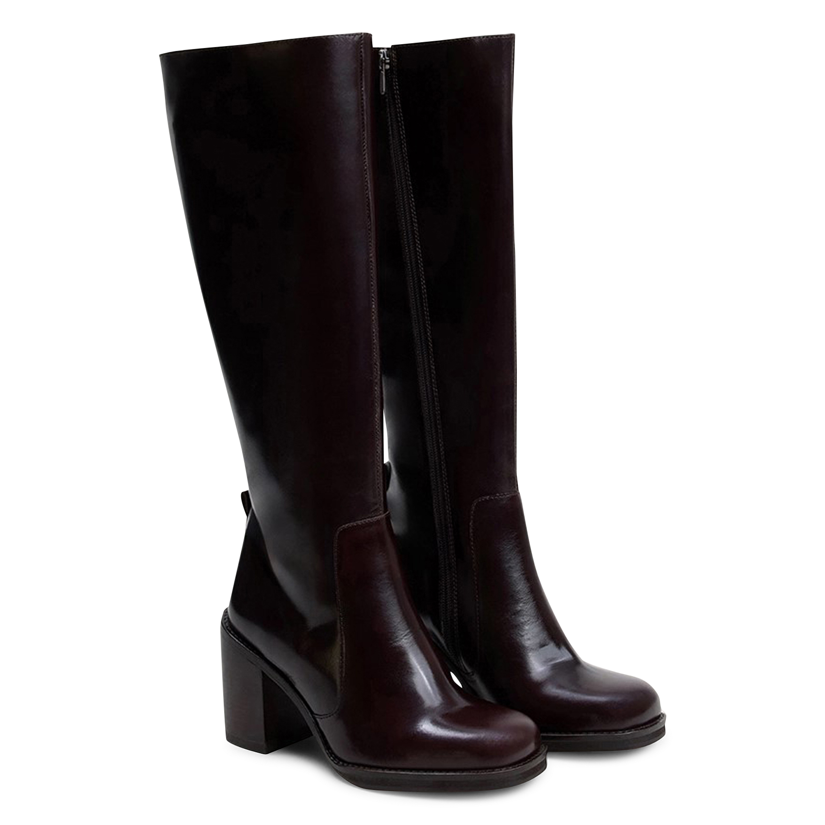 Leather boots JONAK Brown
