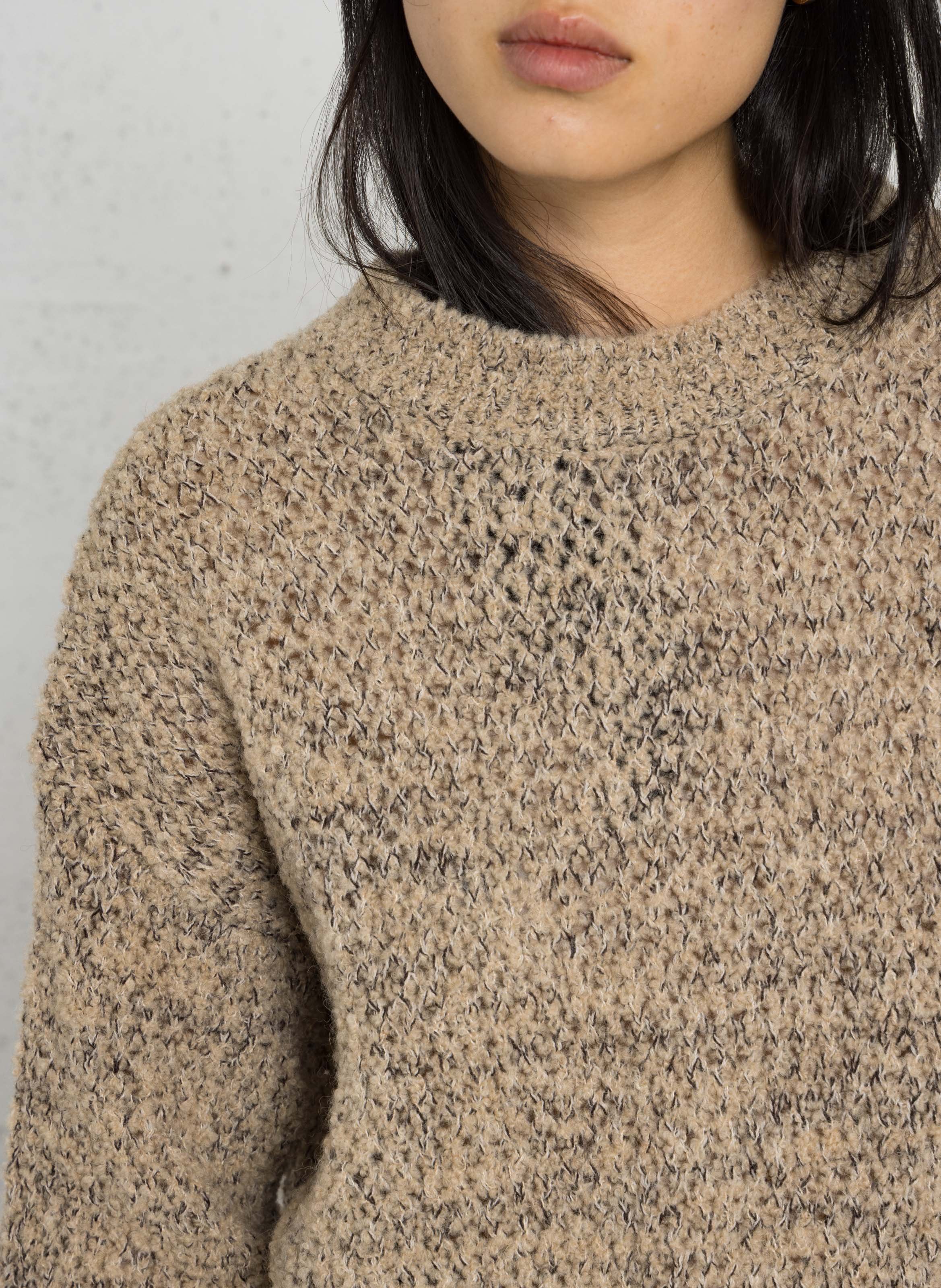 Pull droit en laine mélangée POMANDERE Multicolore