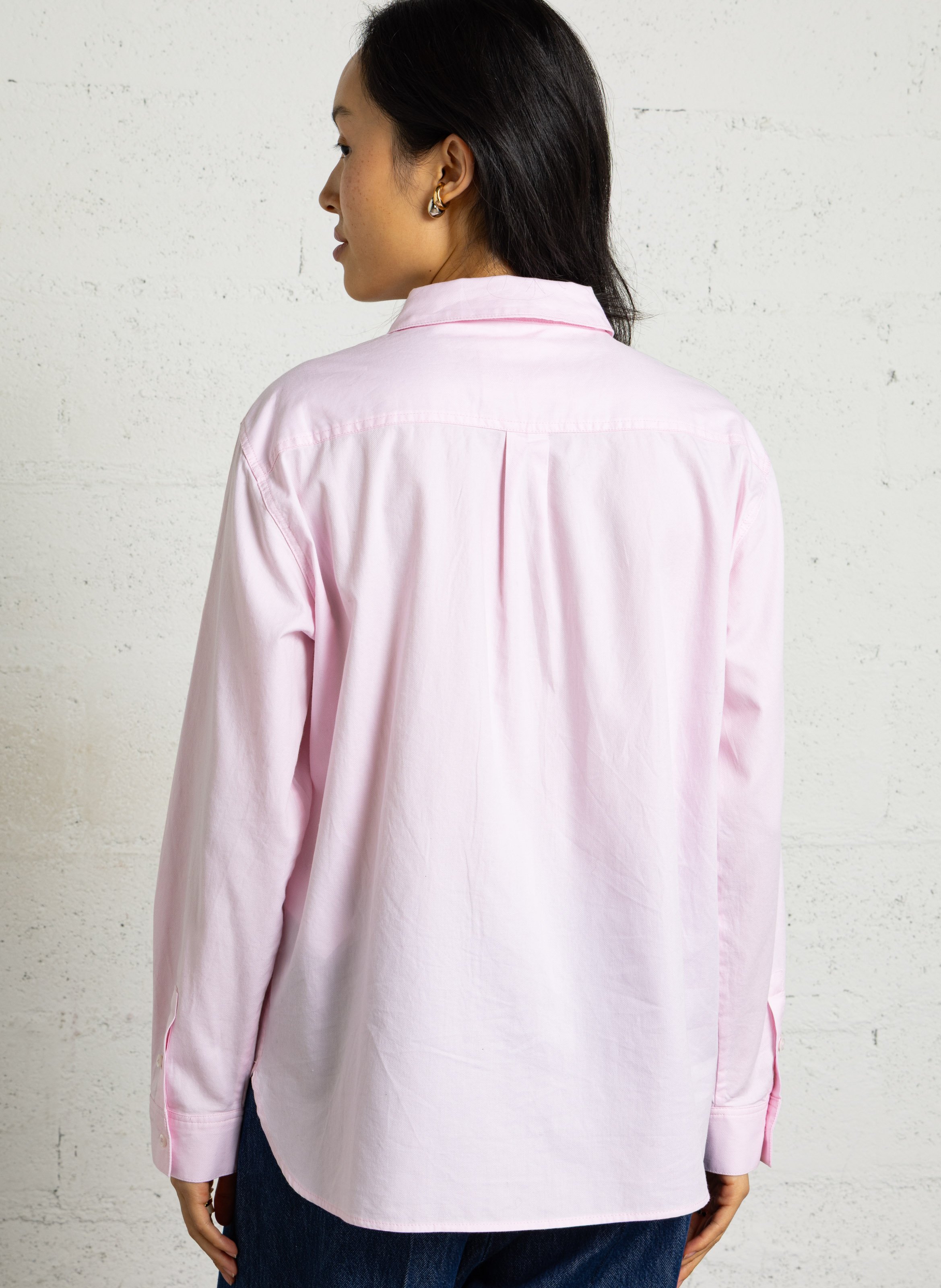 Chemise droite en coton MAISON 123 Rose