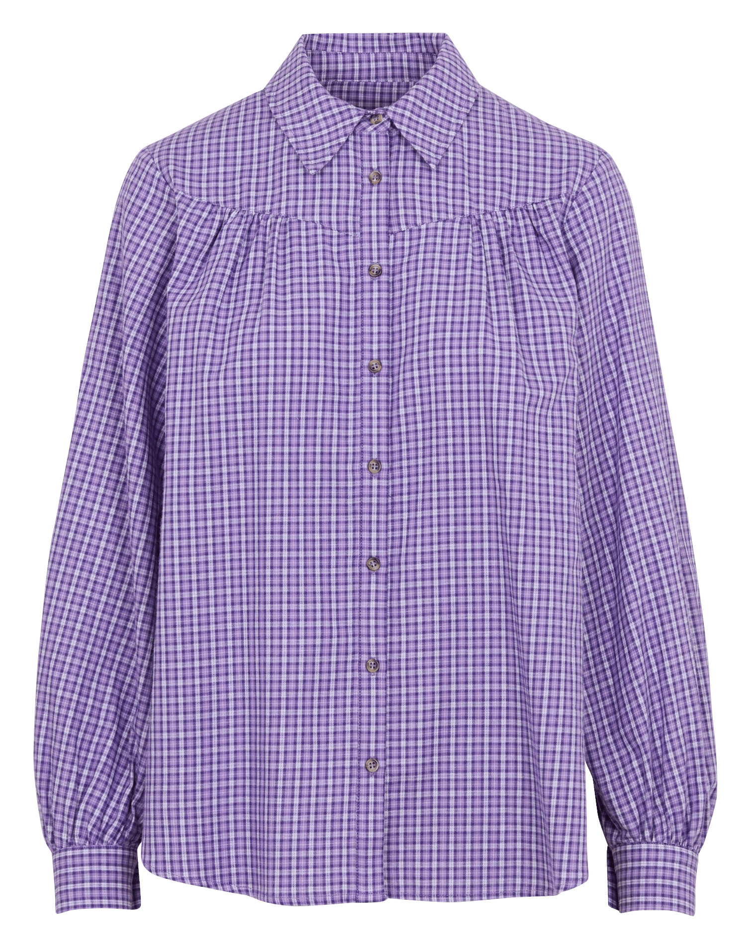 Weite Karobluse MAISON 123 Violett