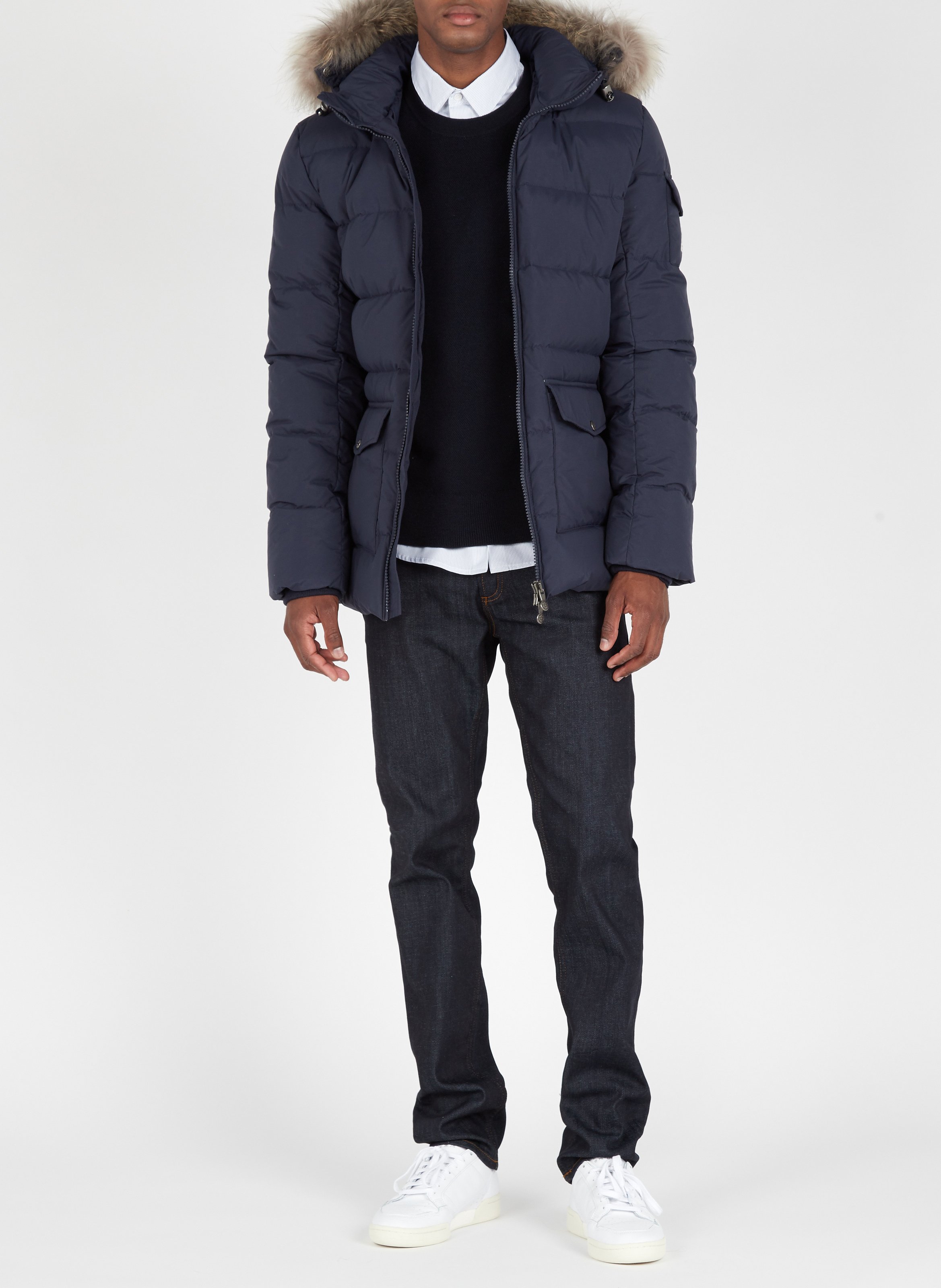 Jean slim en coton mélangé SANDRO Bleu