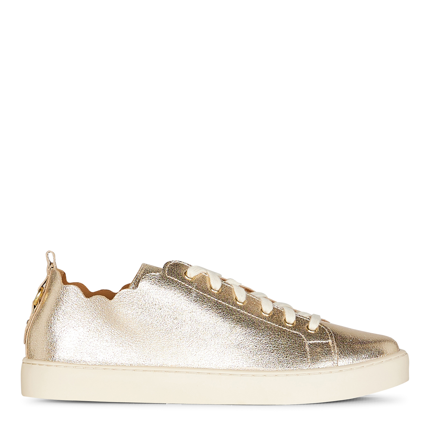 Lage, leren sneakers MAISON TOUFET Goudkleurig