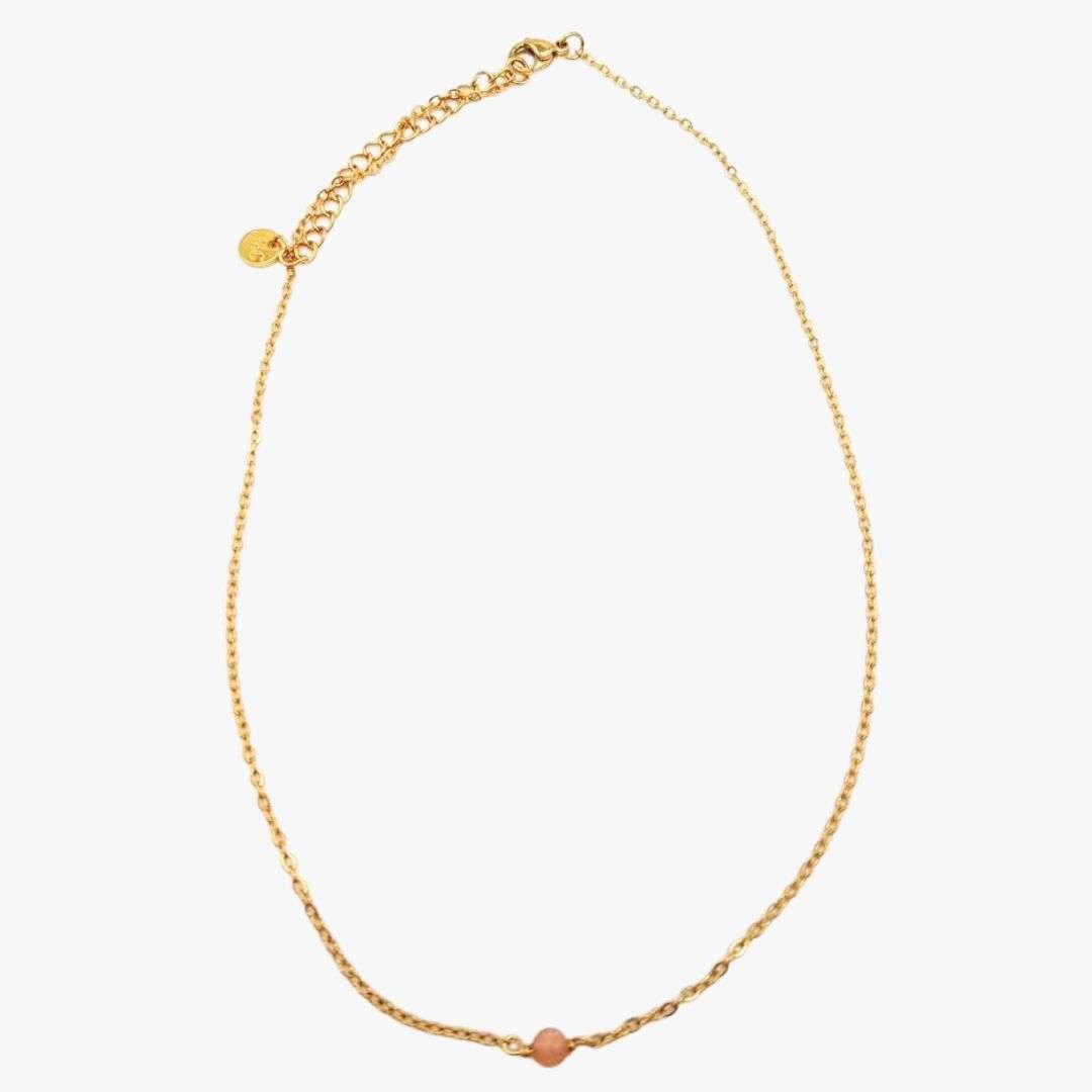 Sunstone necklace GINANDGER Orange