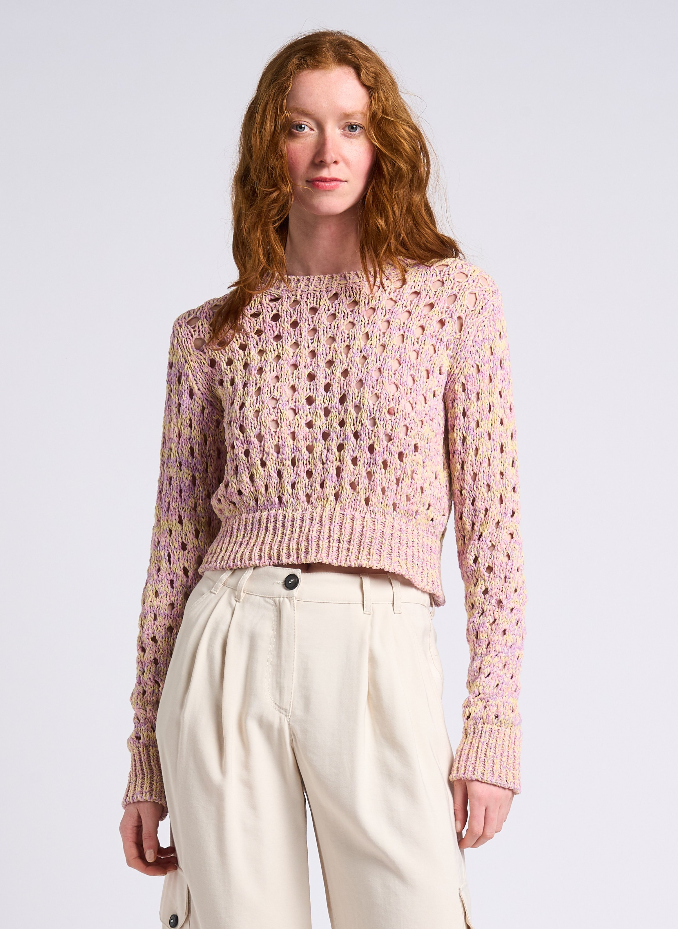 Chunky openwork knit sweater MAX&Co.