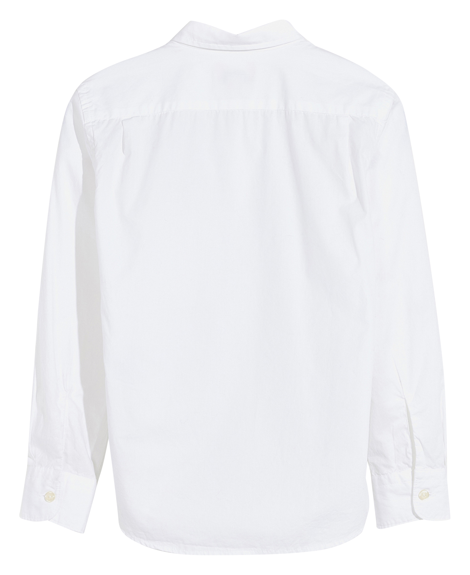 Straight-cut organic cotton shirt with classic collar BELLEROSE White