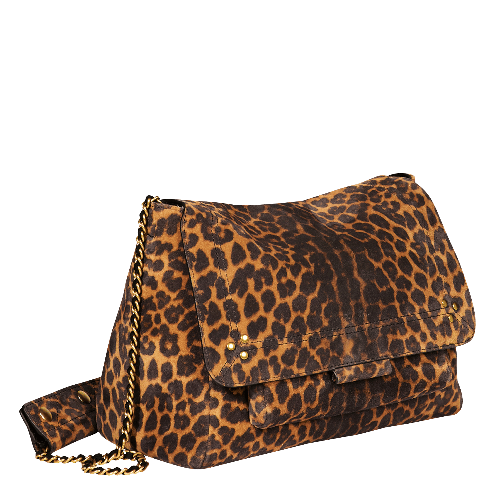 Sac bandoulière en cuir imprimé JEROME DREYFUSS Marron