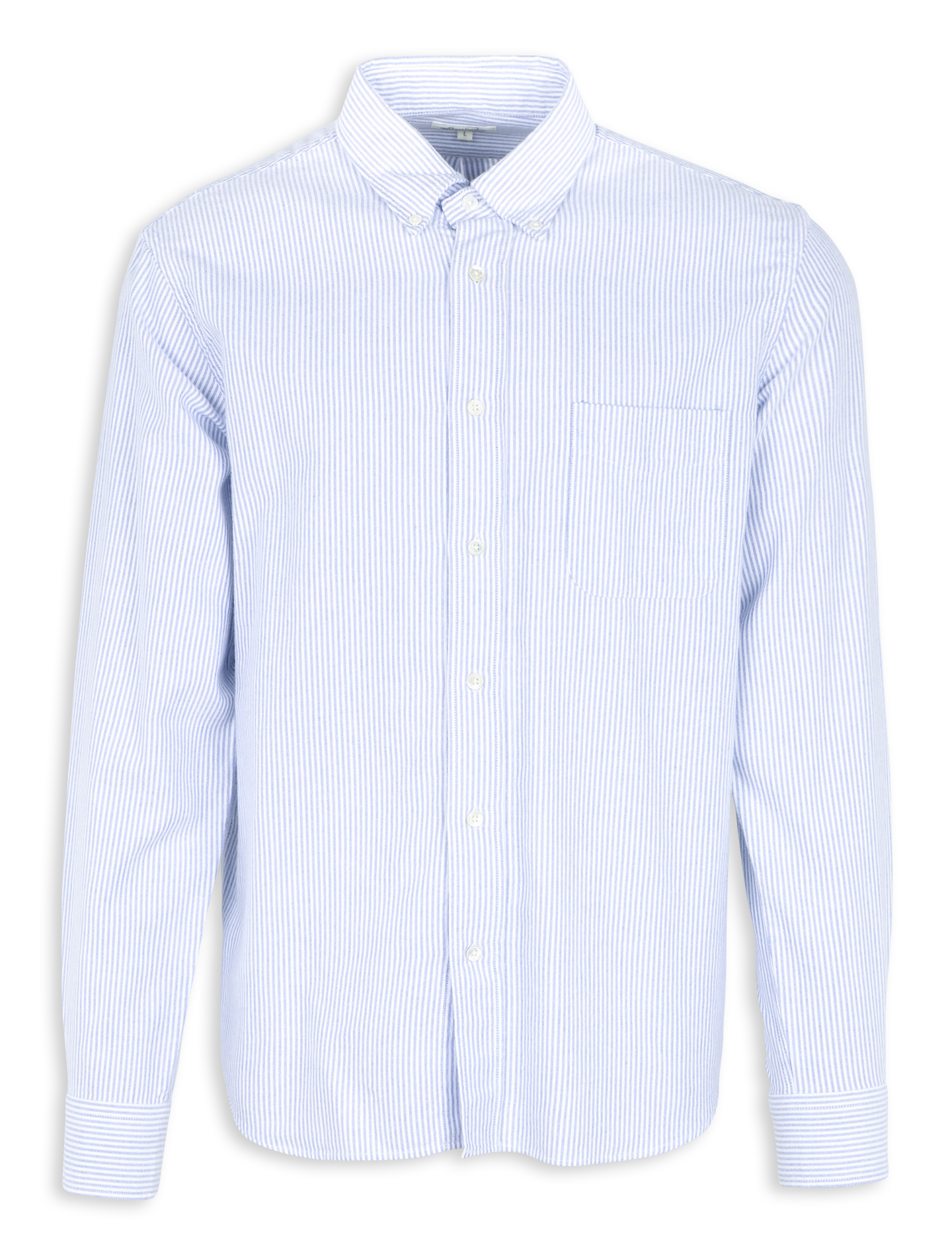 Chemise col classique manches contrastantes en coton HARTFORD Blue