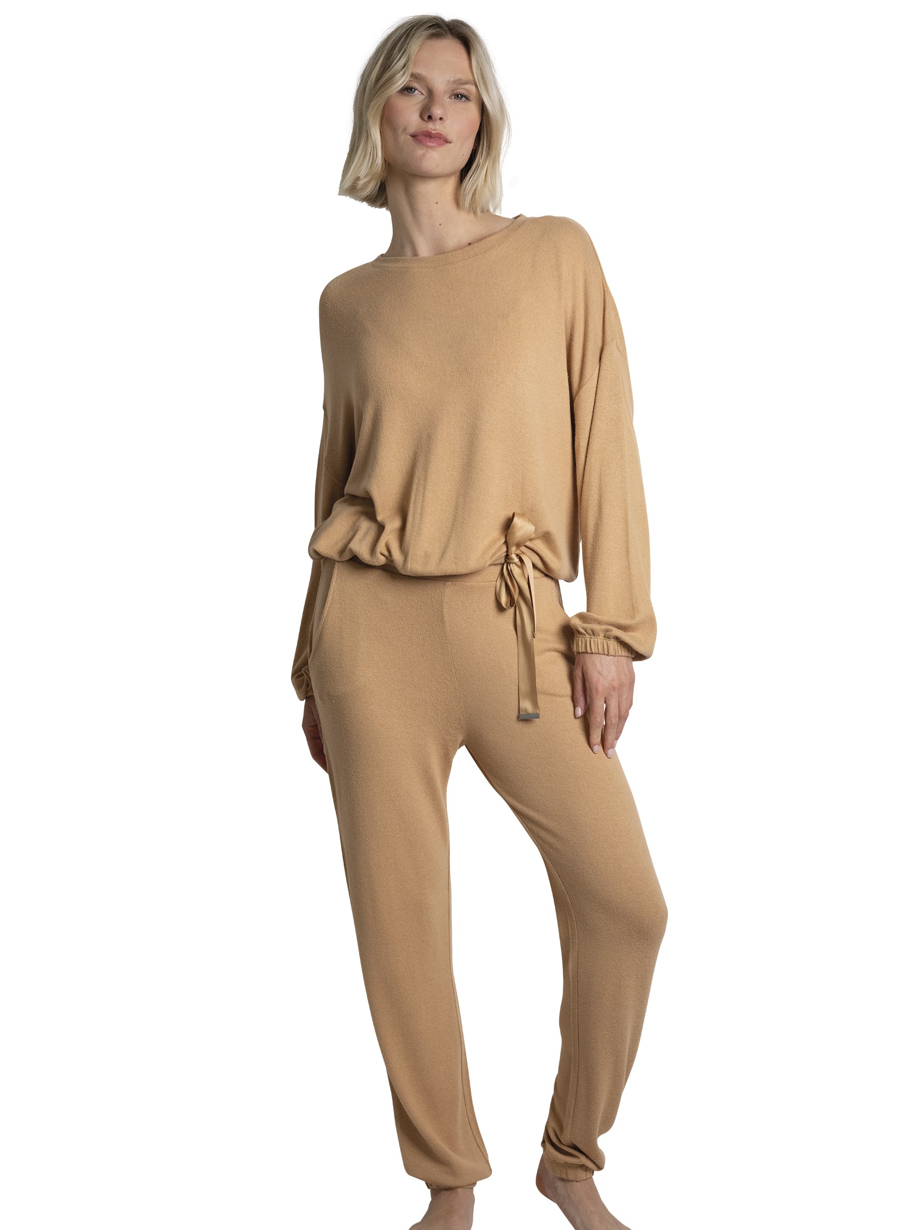 Long-sleeve pyjama t-shirt PASSIONATA Brown