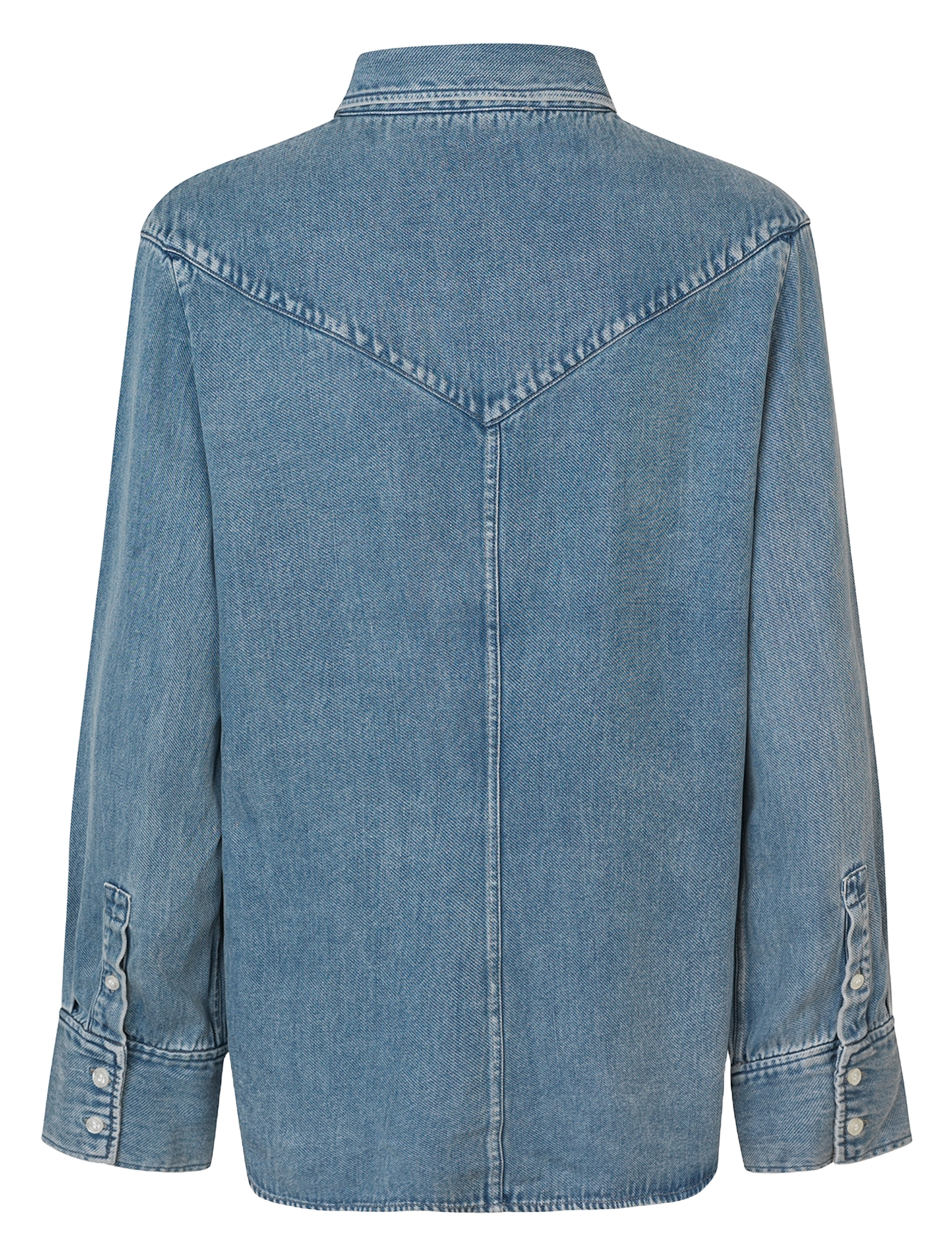 Chemise col classique en denim SAMSOE SAMSOE Bleu